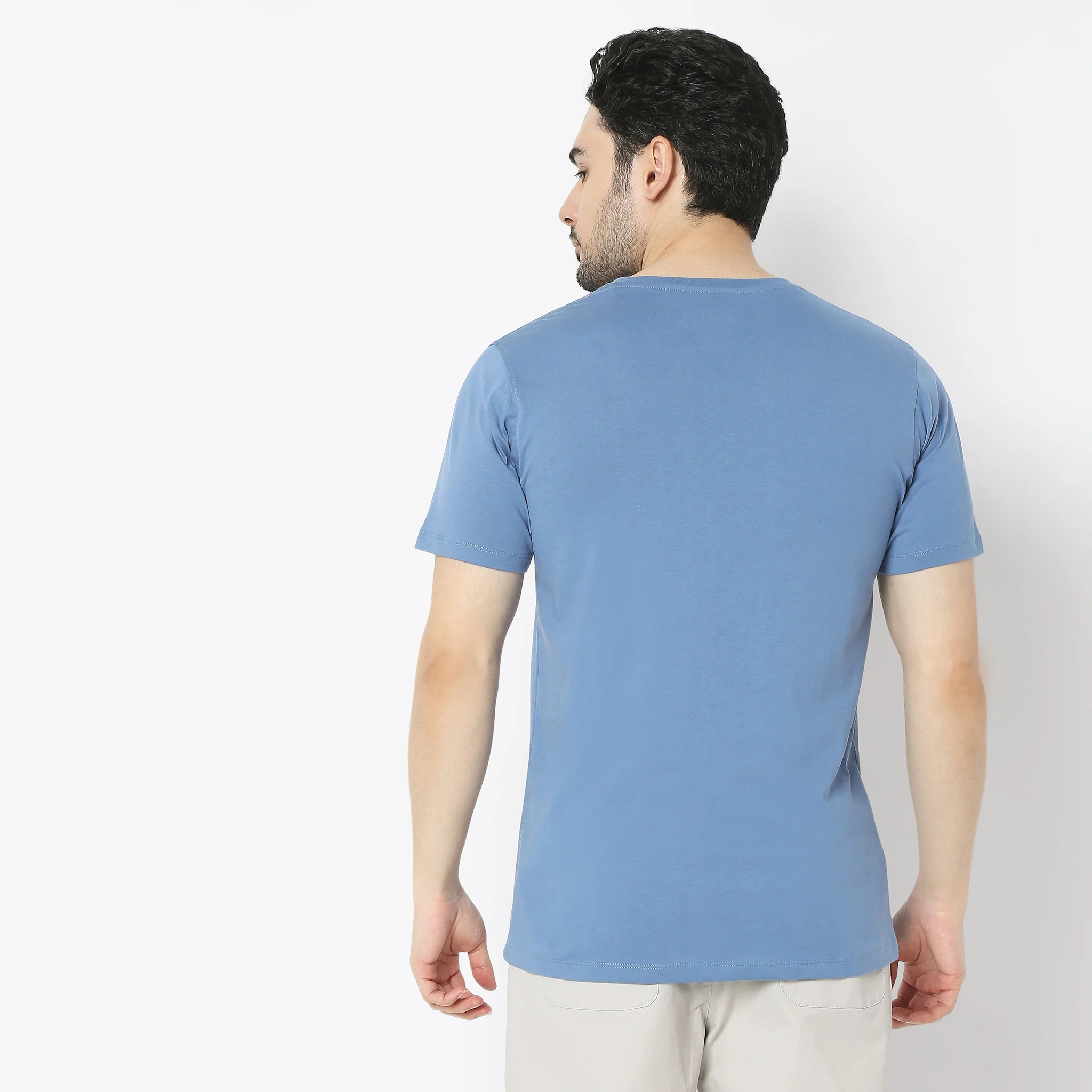 Graphitee Crew Neck Half Sleeve T-Shirt - Image 3