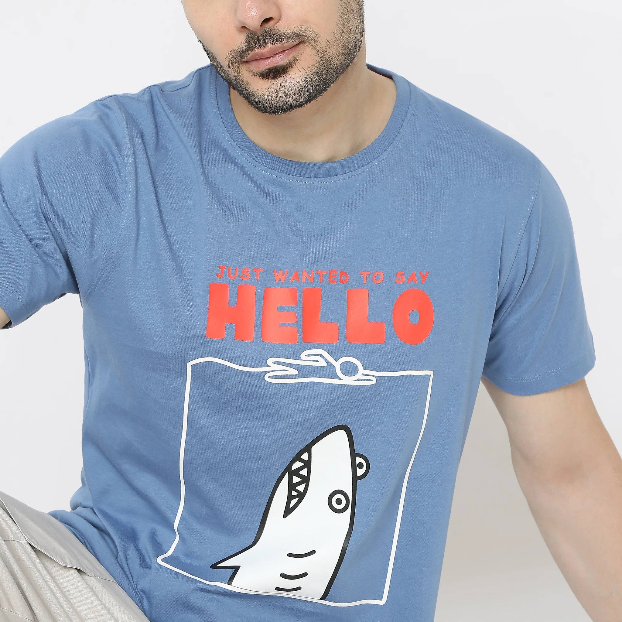 Graphitee Crew Neck Half Sleeve T-Shirt - Image 5