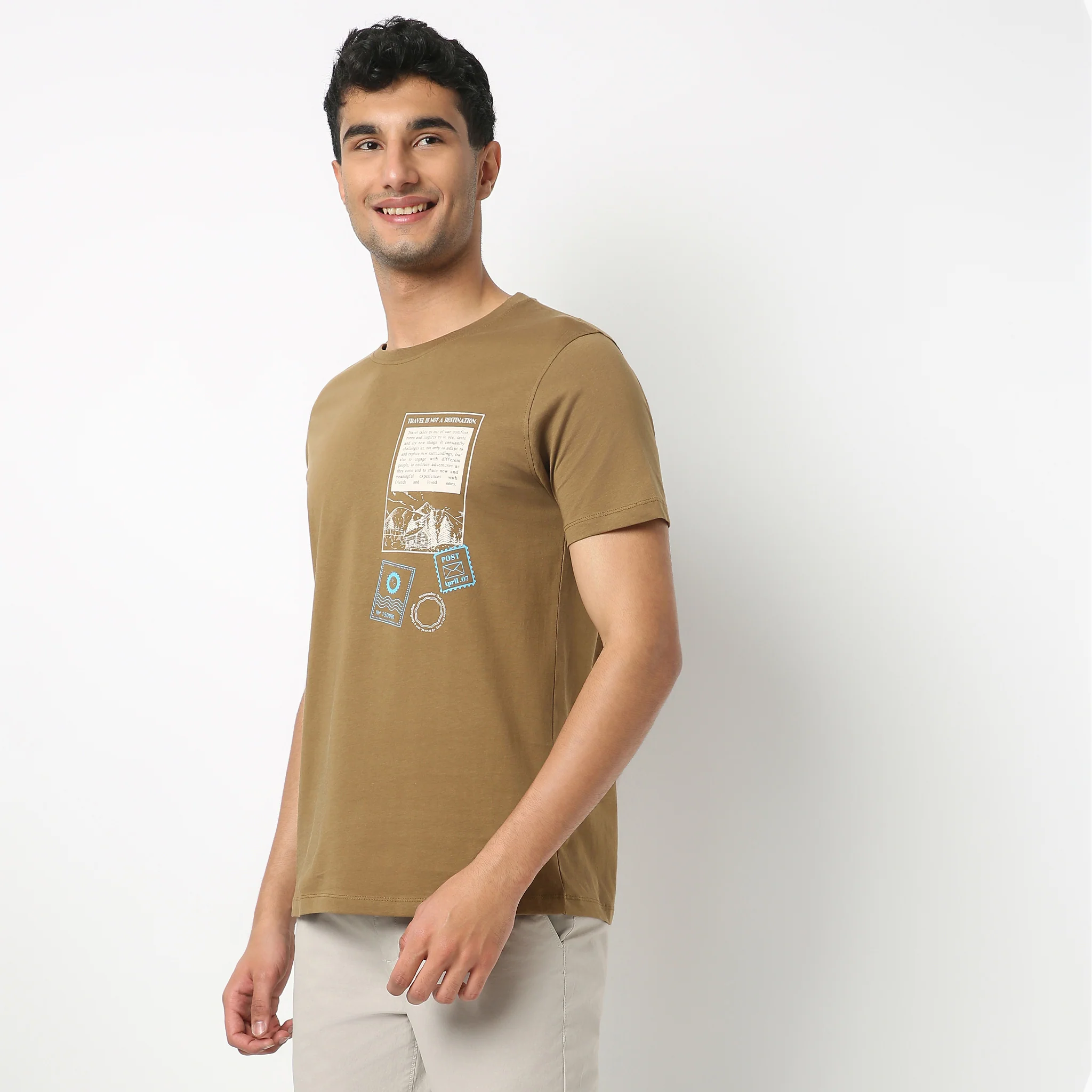 Crew Neck Graphic T-Shirt - Image 4