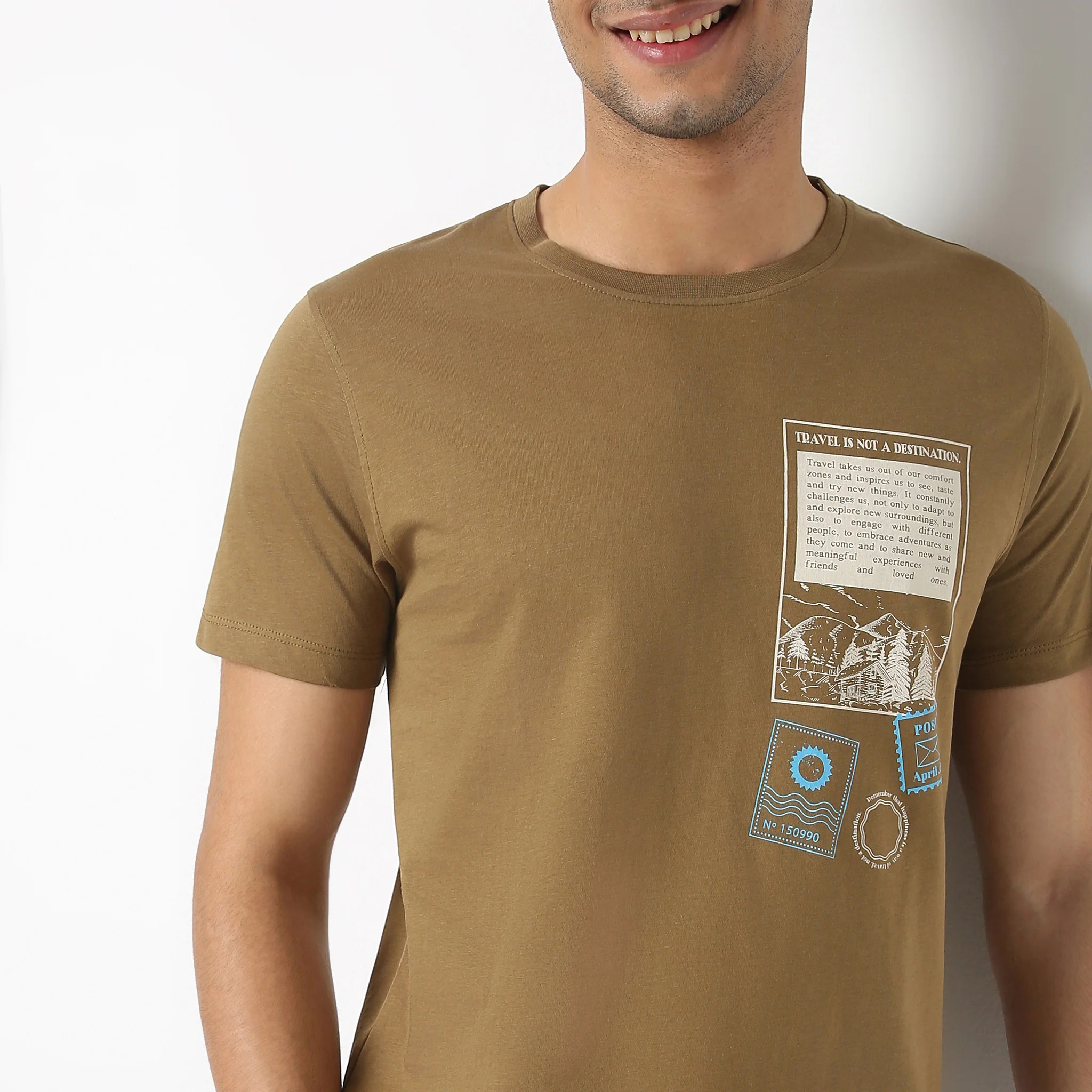 Crew Neck Graphic T-Shirt - Image 5