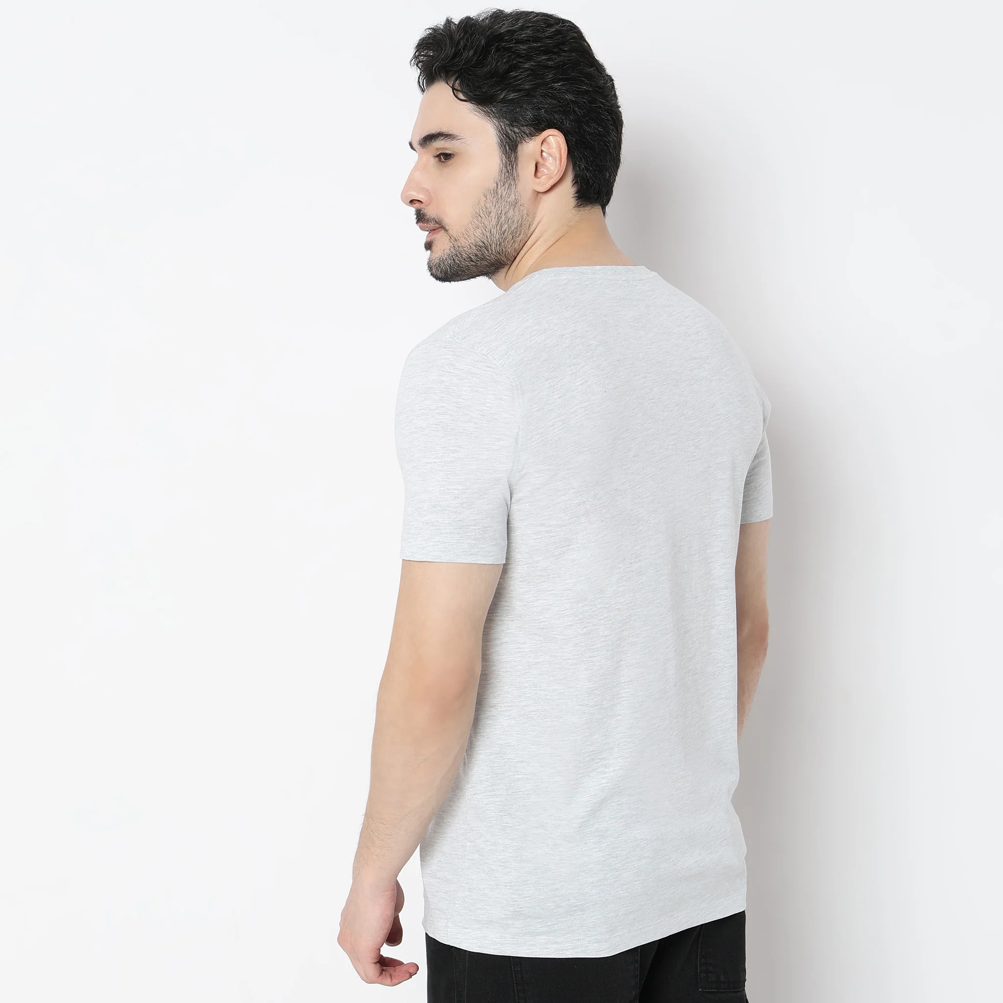 Graphitee Crew Neck Cotton T-Shirt - Image 3