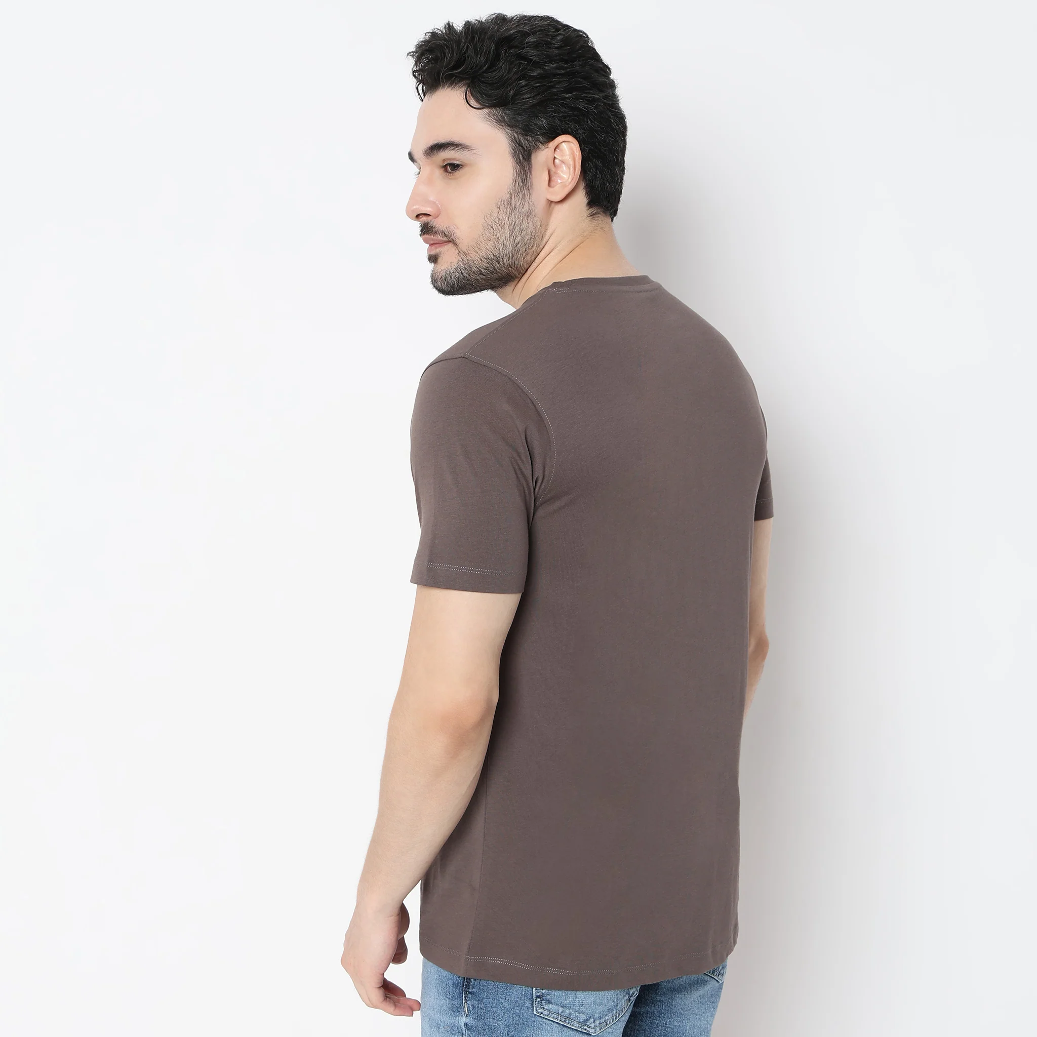 Graphitee Crew Neck Cotton T-Shirt - Image 3