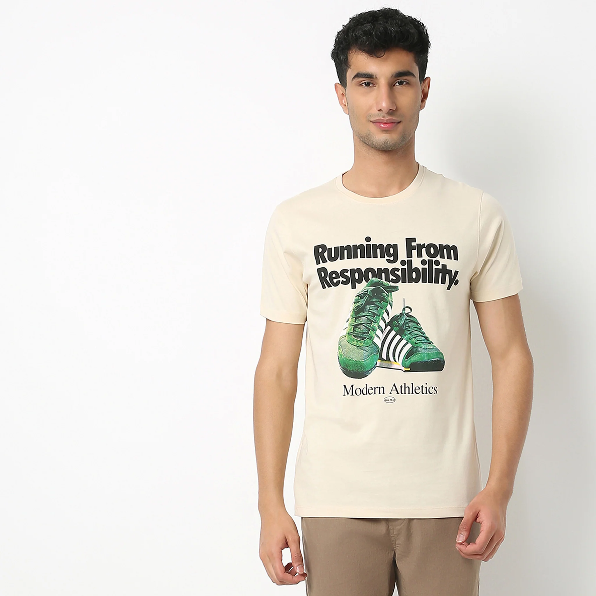 Crew Neck Graphic T-Shirt - Image 2