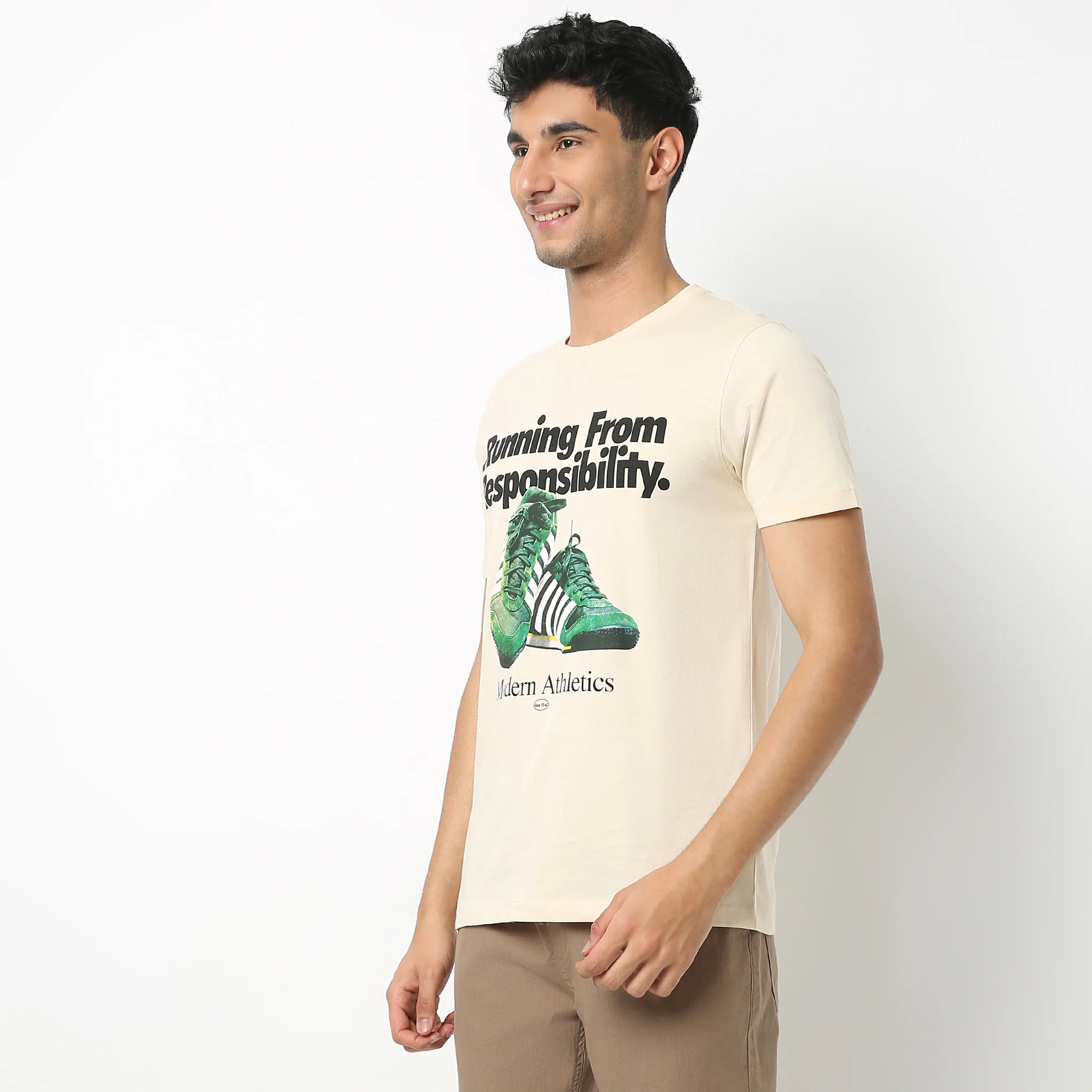 Crew Neck Graphic T-Shirt - Image 5