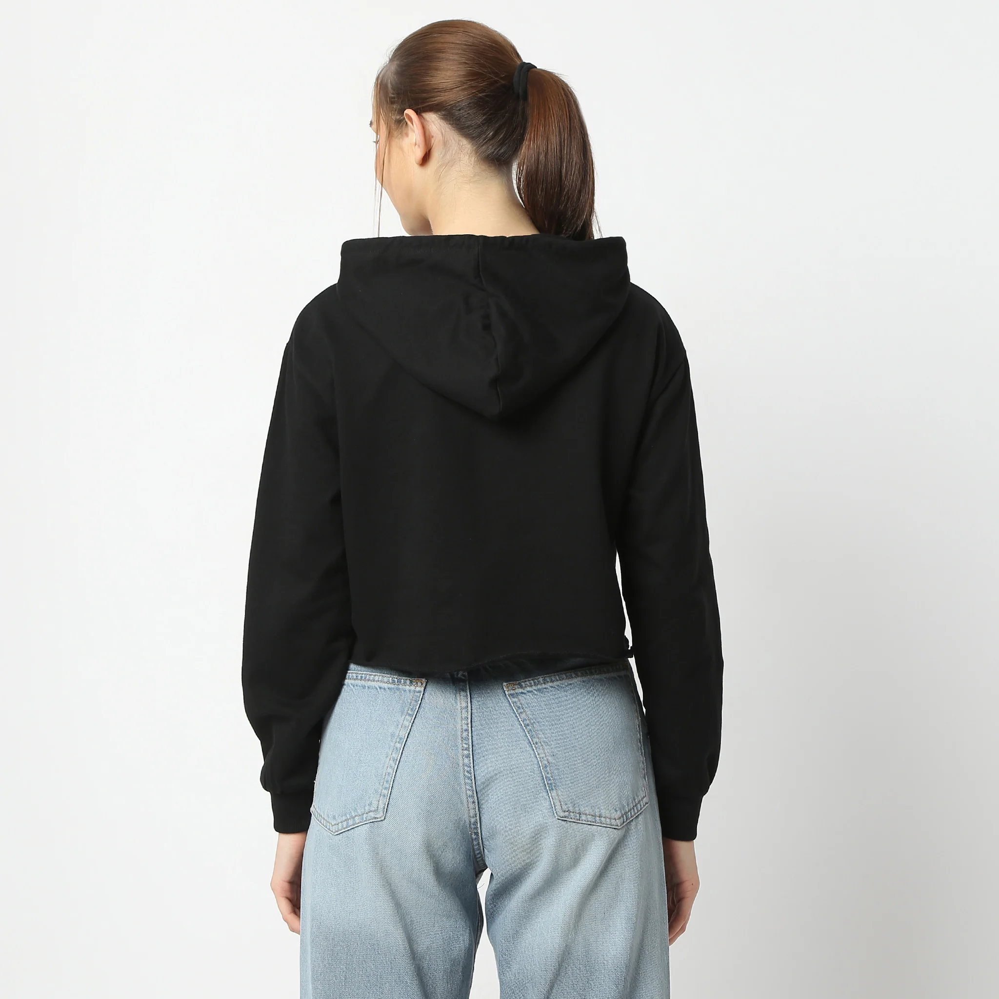 Graphic Knitted Cotton Hoodie Sweat Tee - Image 3