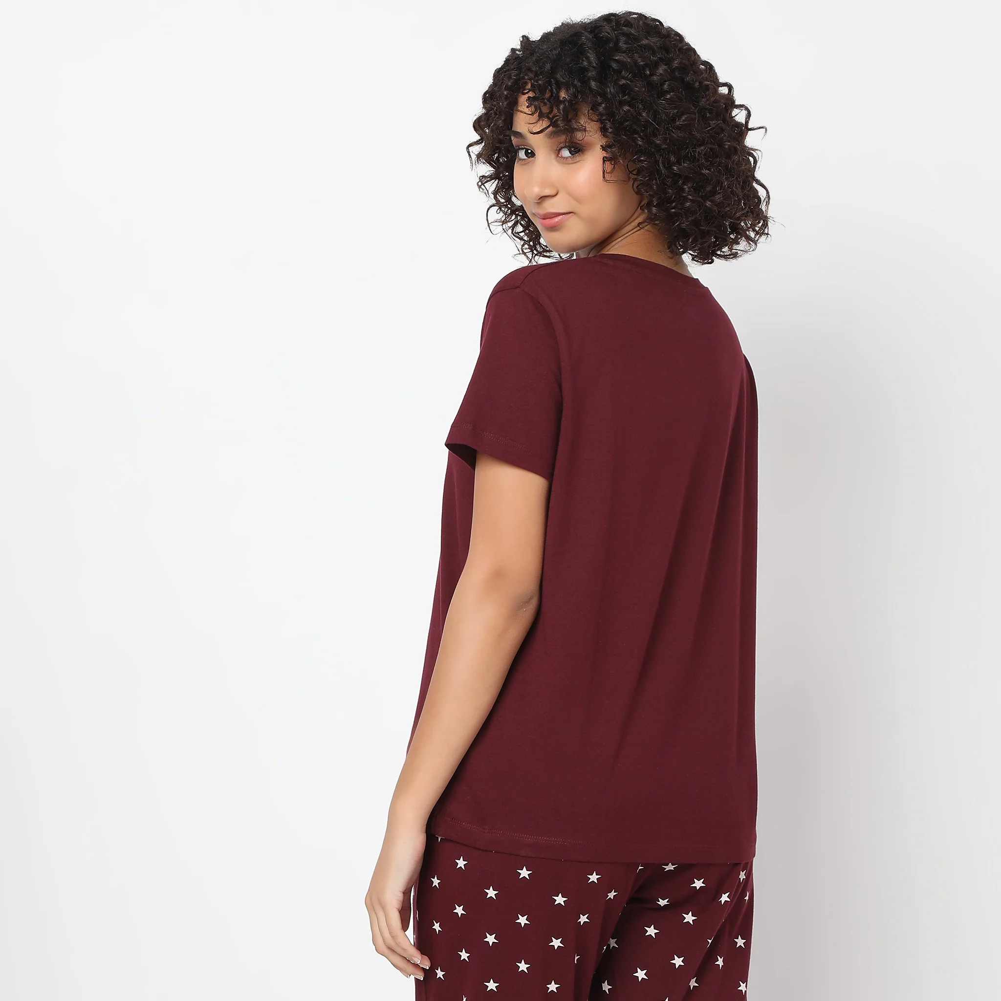 Knitted Graphic Lounge T-Shirt - Image 3