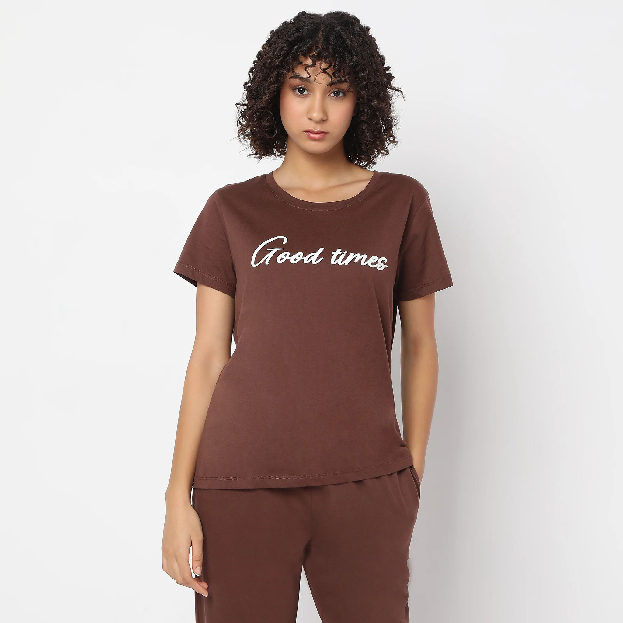 Knitted Graphic Lounge T-Shirt - Image 2