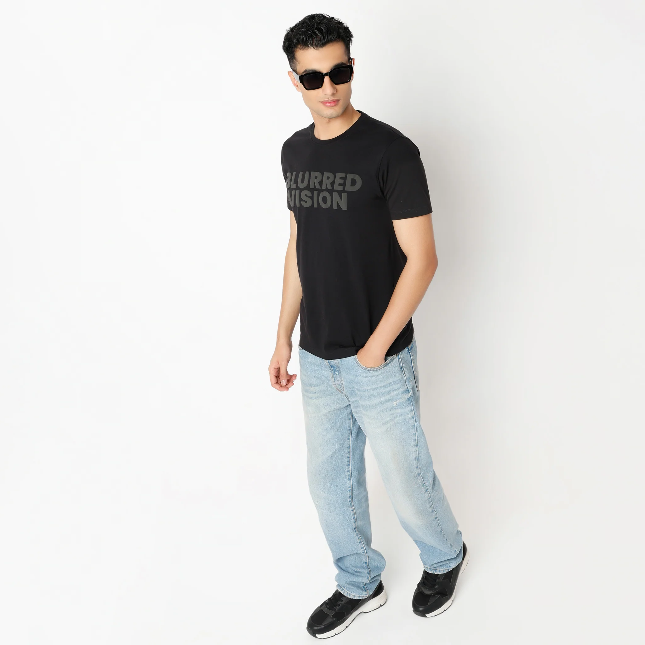 Graphitee Crew Neck Half Sleeve T-Shirt