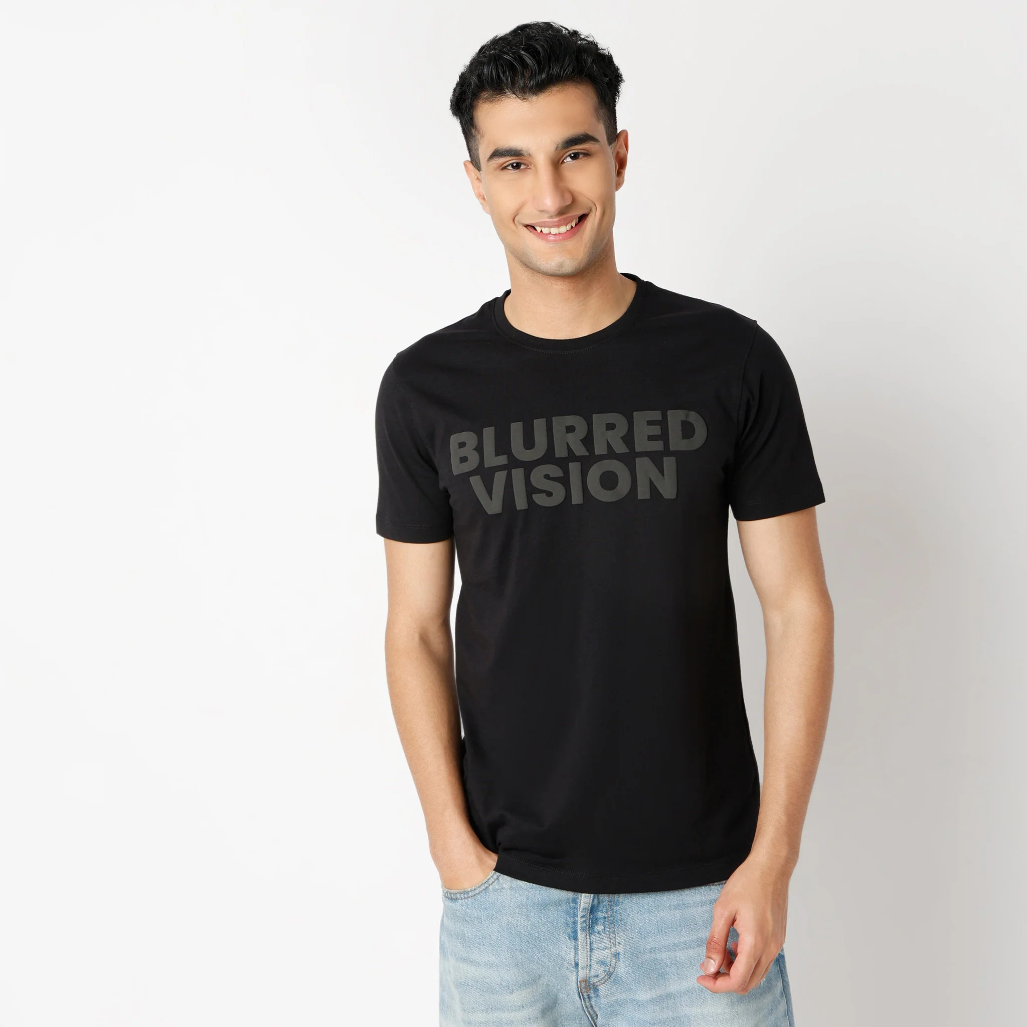 Graphitee Crew Neck Half Sleeve T-Shirt - Image 2