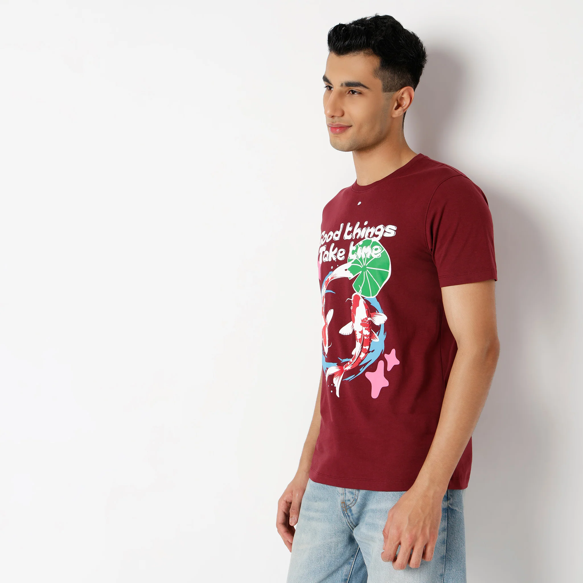 Graphitee Crew Neck Half Sleeve T-Shirt - Image 5
