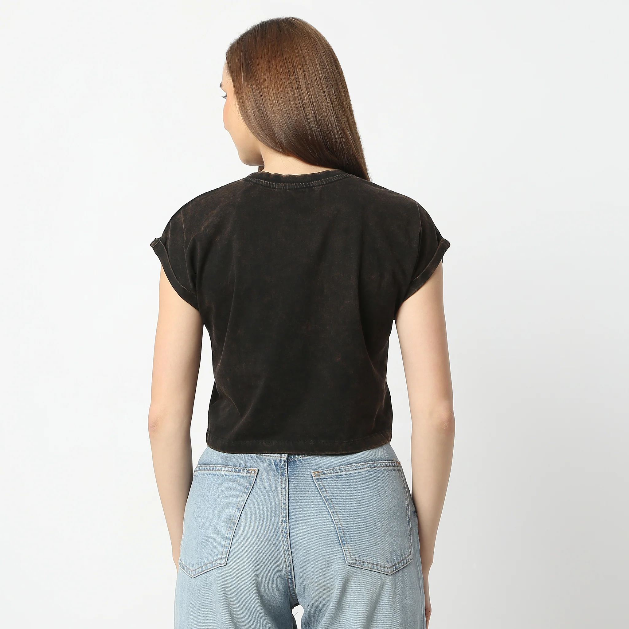 Graphic Short Sleeve T-Shirt With Roll Up Sleeve - Image 3