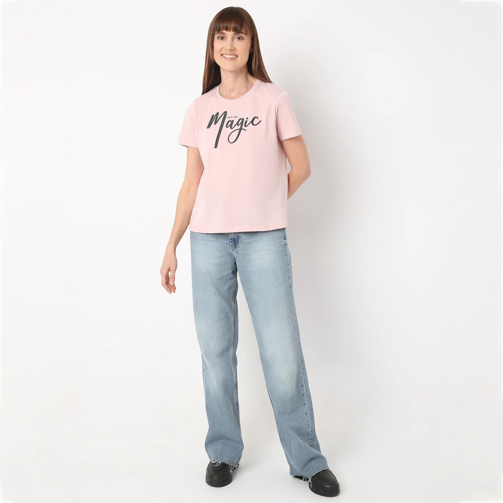 Crew Neck Short Sleeve Graphic T-Shirt