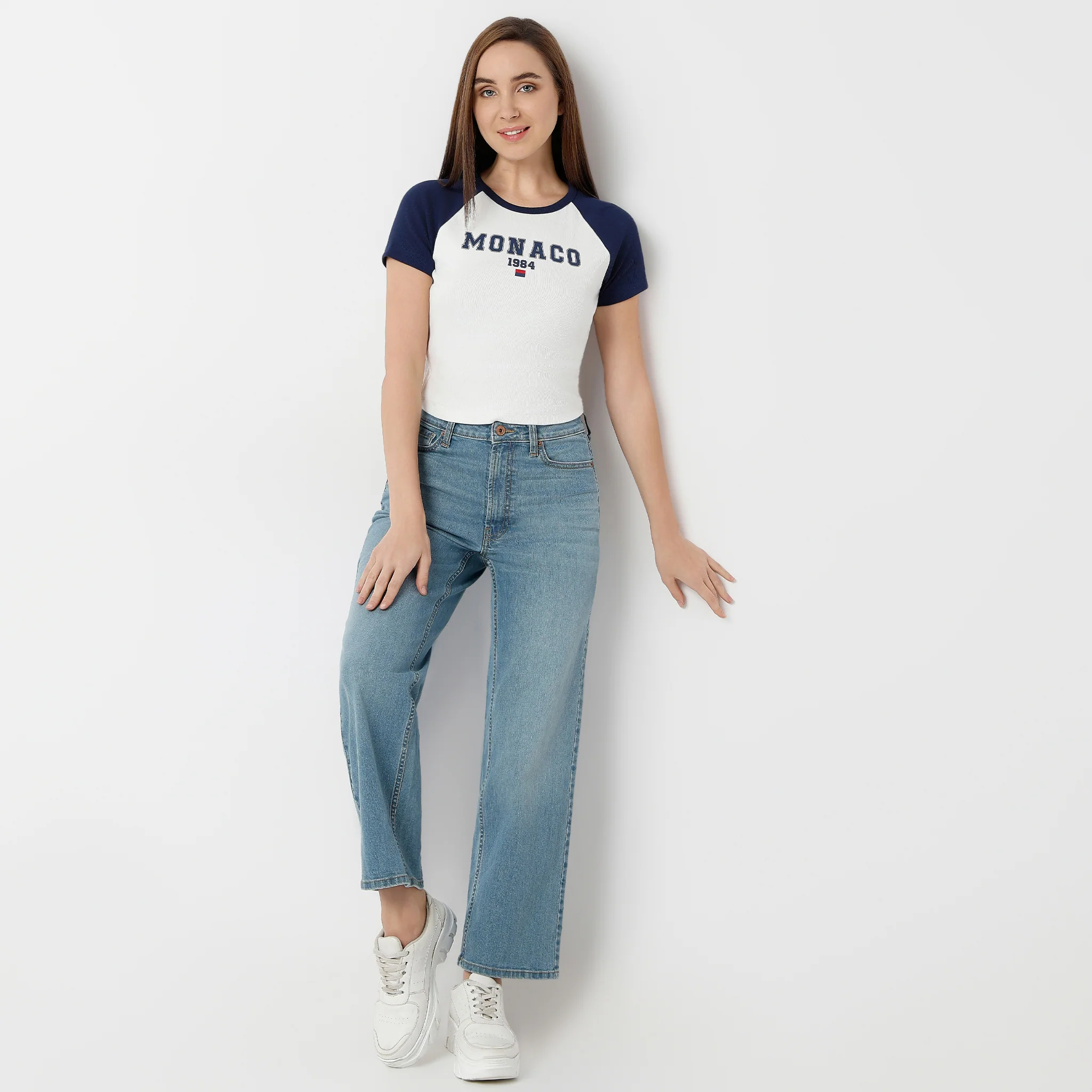 Betty Graphic Fitted Crop T-Shirt