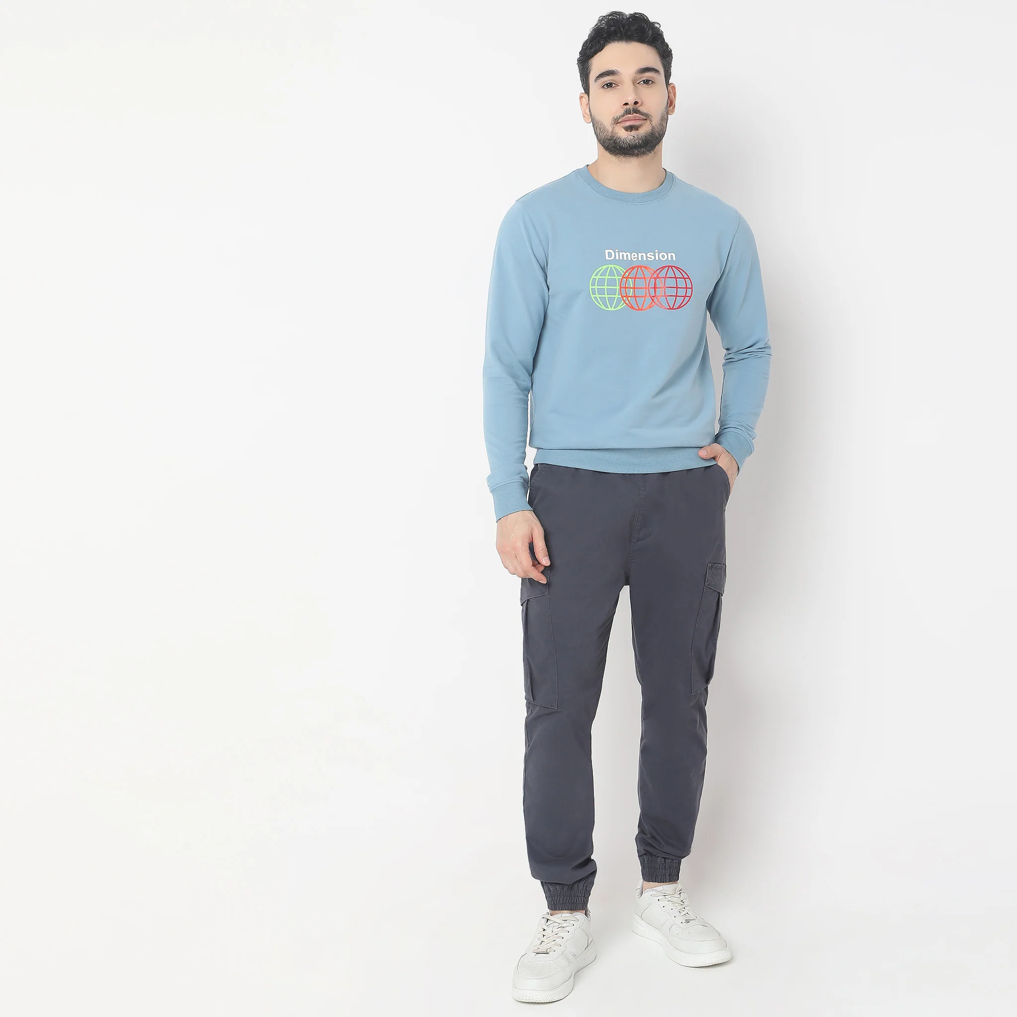 Knitted Graphic Sweat Tee - Image 2