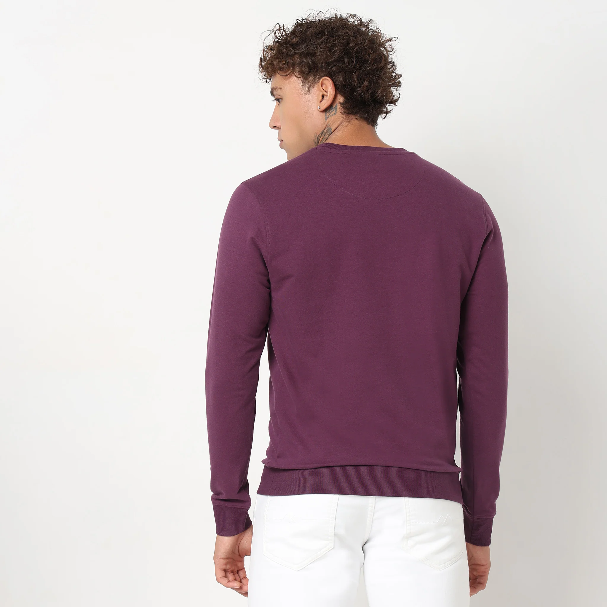 Knitted Graphic Sweat Tee - Image 3