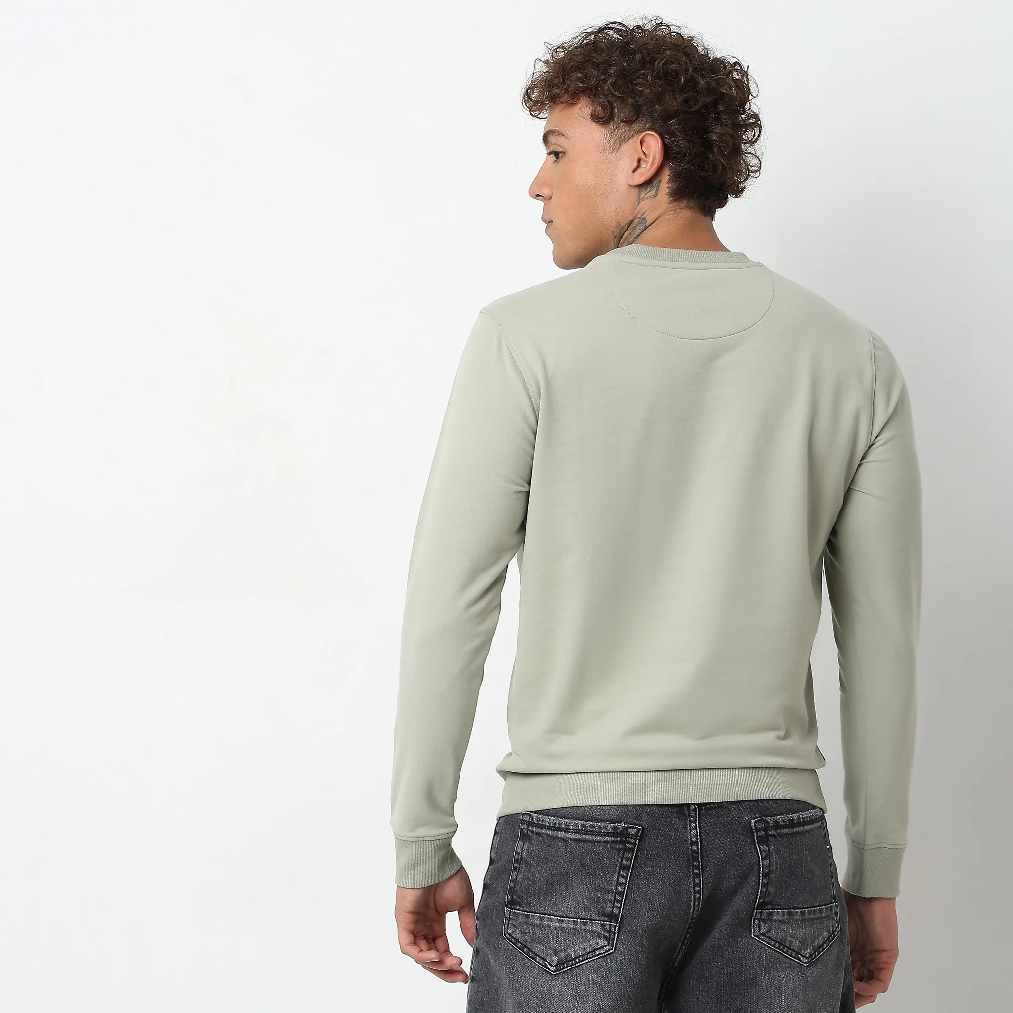Knitted Graphic Sweat Tee - Image 3
