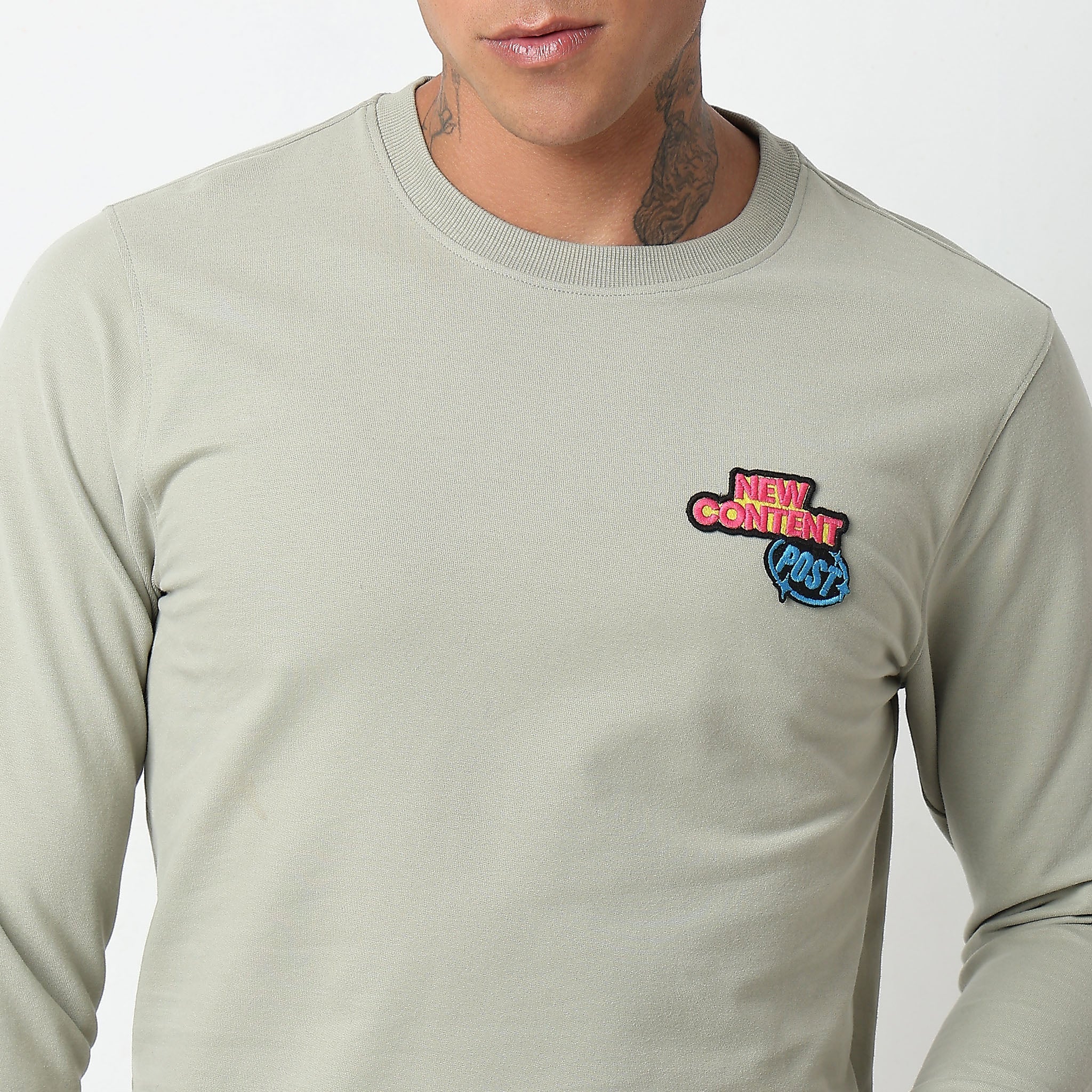 Knitted Graphic Sweat Tee - Image 5