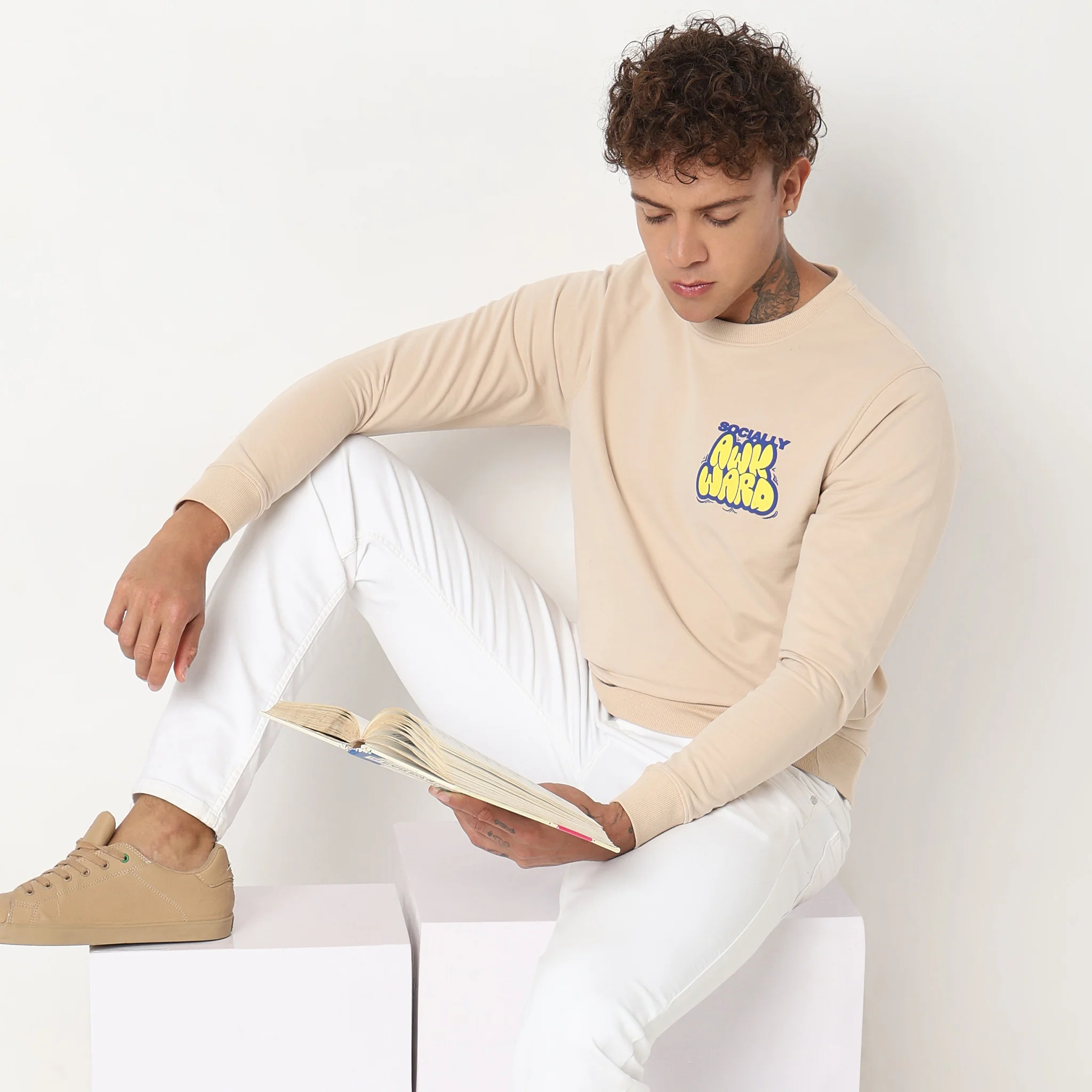Popover Sweats™ - Small Graphic Regular Fit Sweat Tee