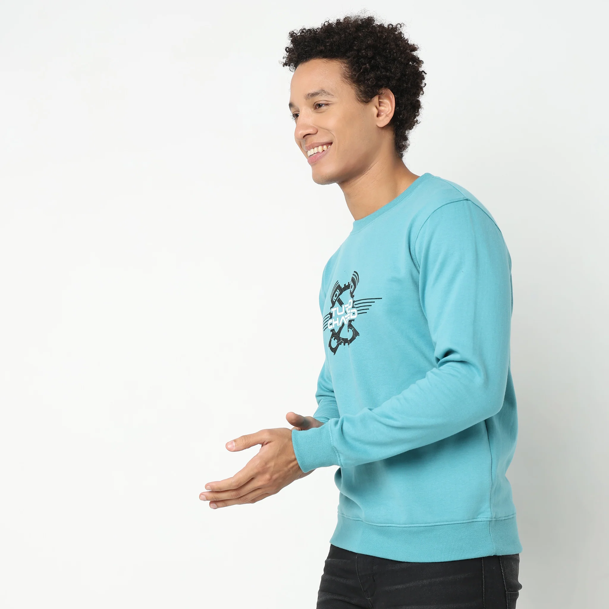 Regular Fit Graphic Sweatshirt - Image 5