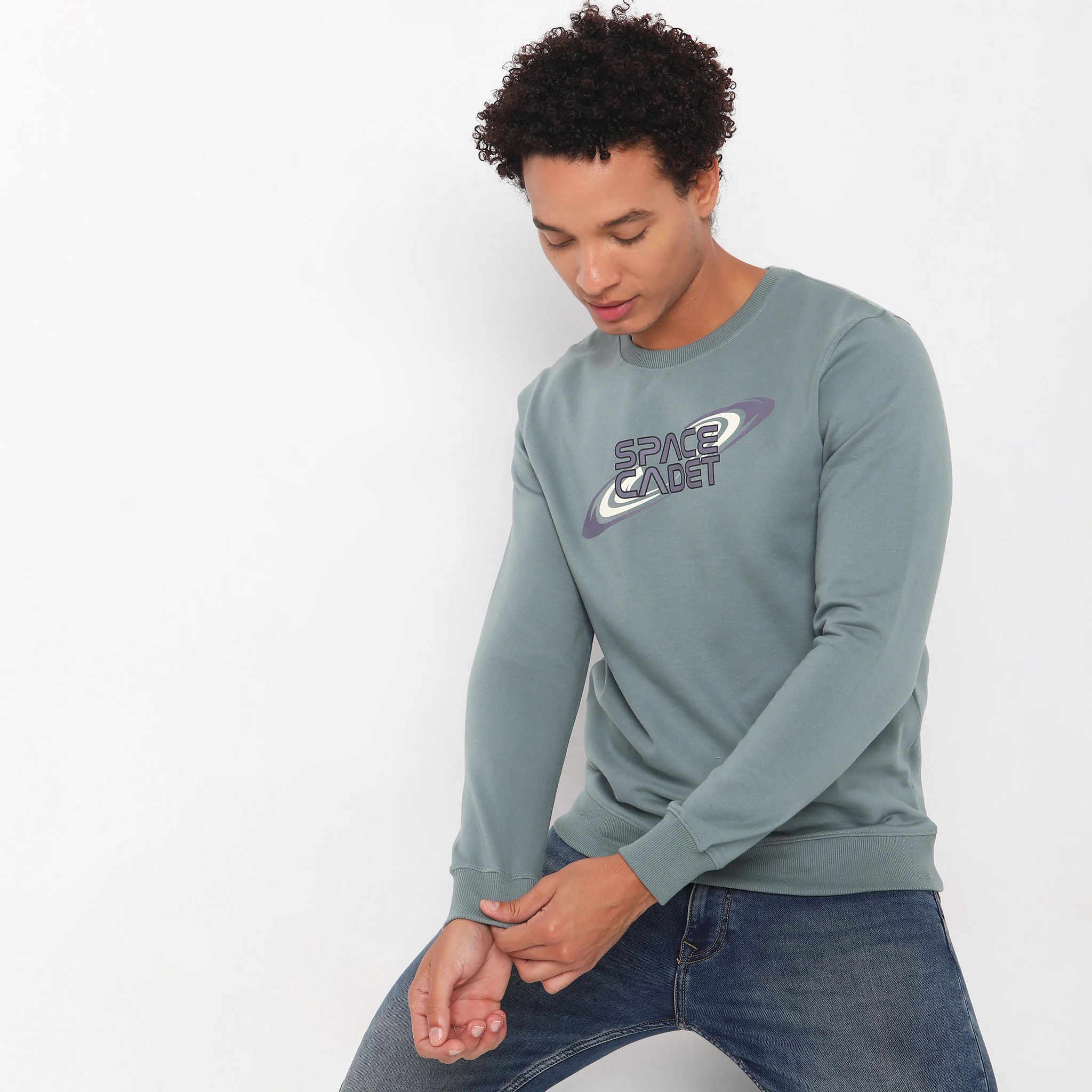 Regular Fit Graphic Sweatshirt - Image 2