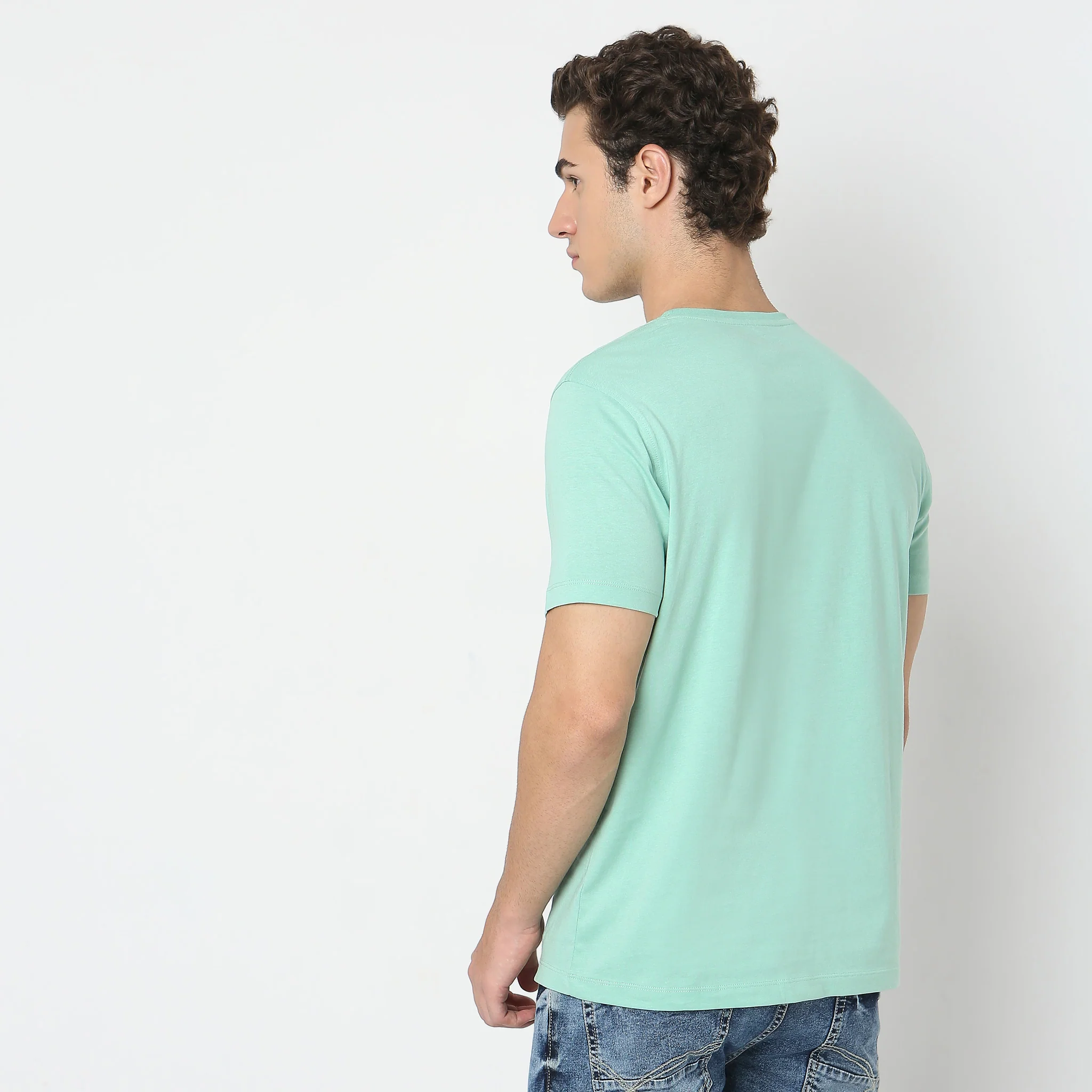 Graphic Tees - "Life" Cotton Jersey Regular Fit T-Shirt - Image 3
