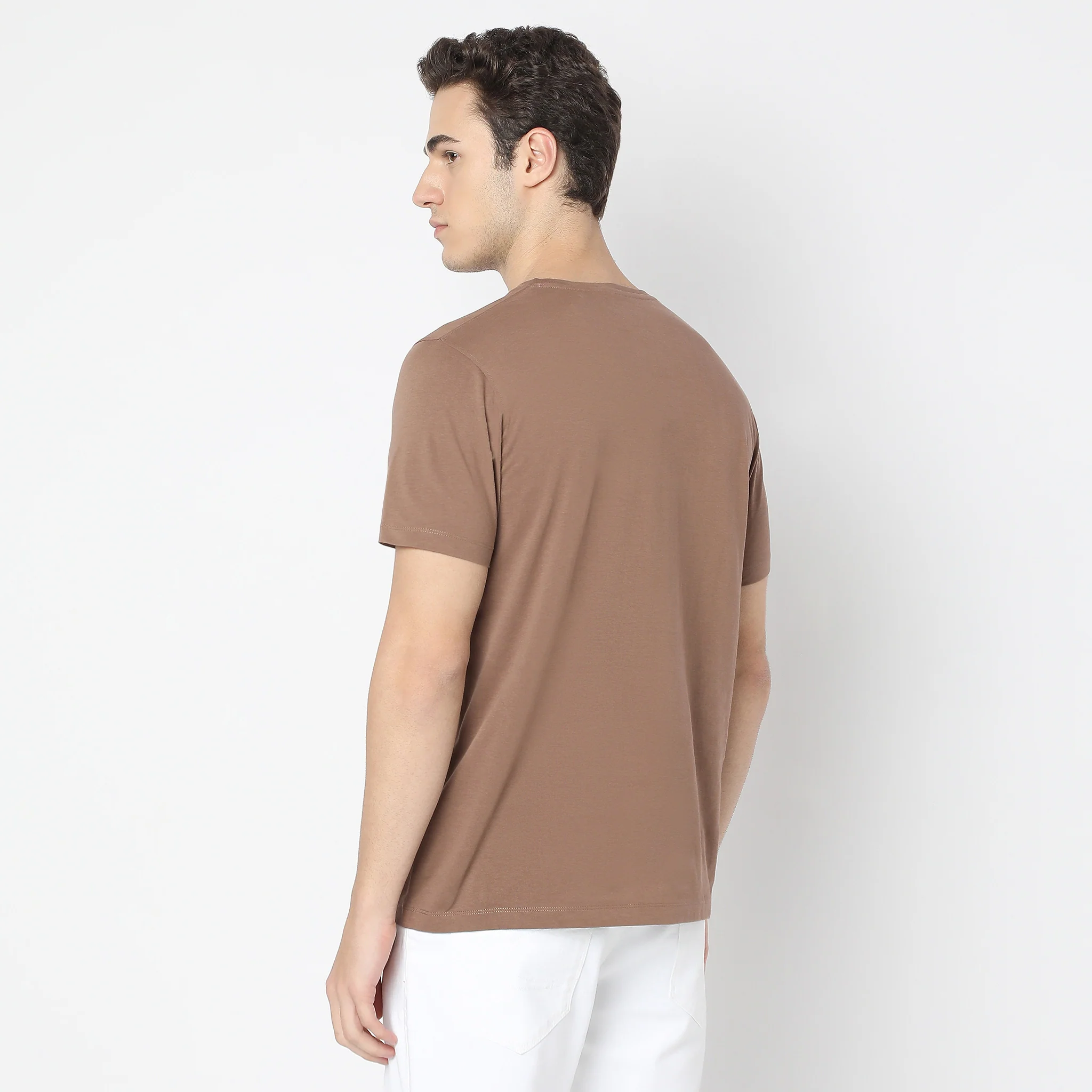 Graphic Crew Neck Cotton T-Shirt - Image 3