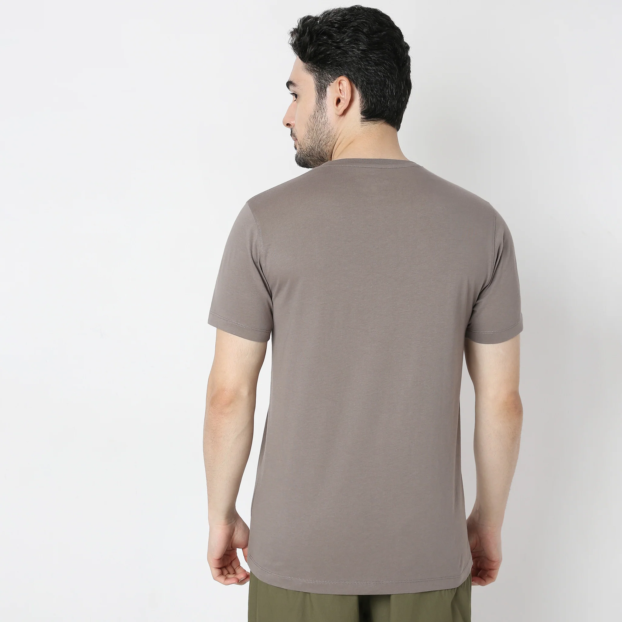 Graphic Crew Neck Cotton T-Shirt - Image 3