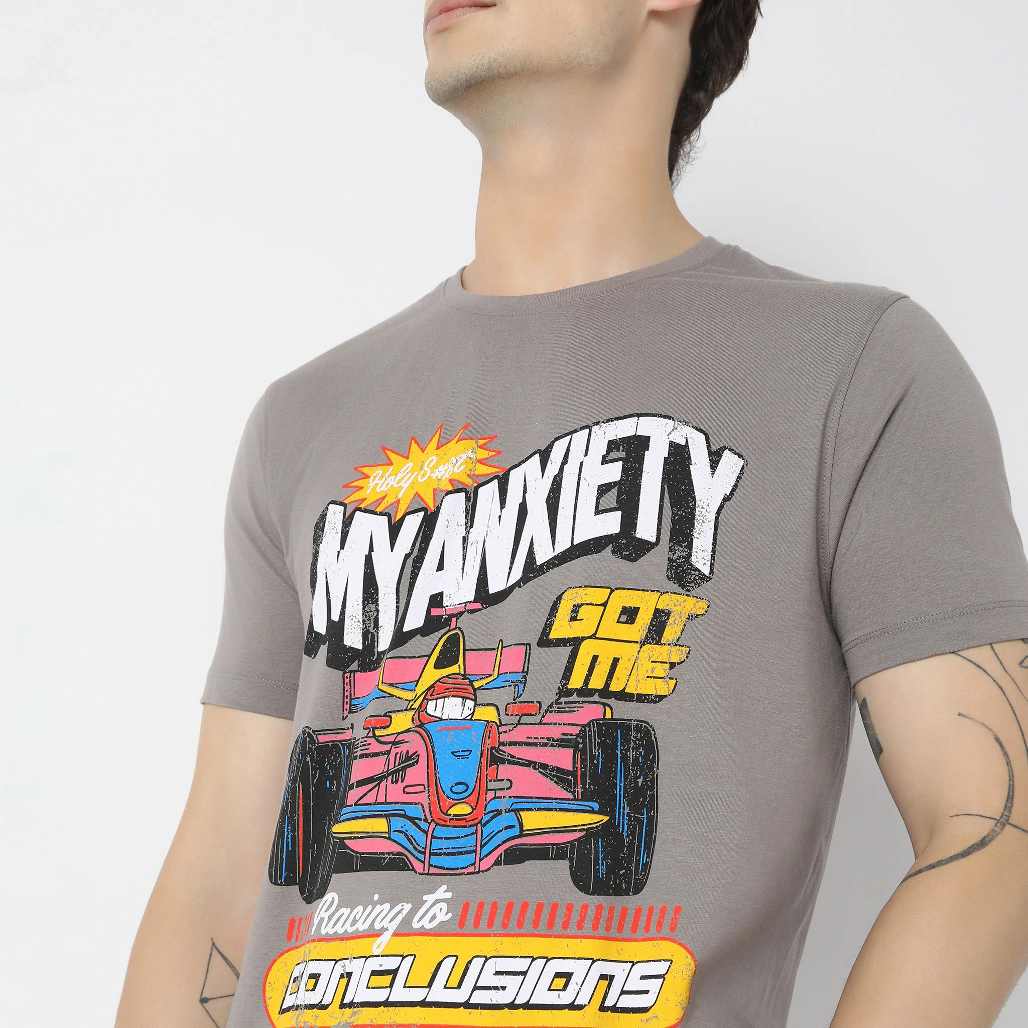 Knitted Graphic T-Shirt - Image 5