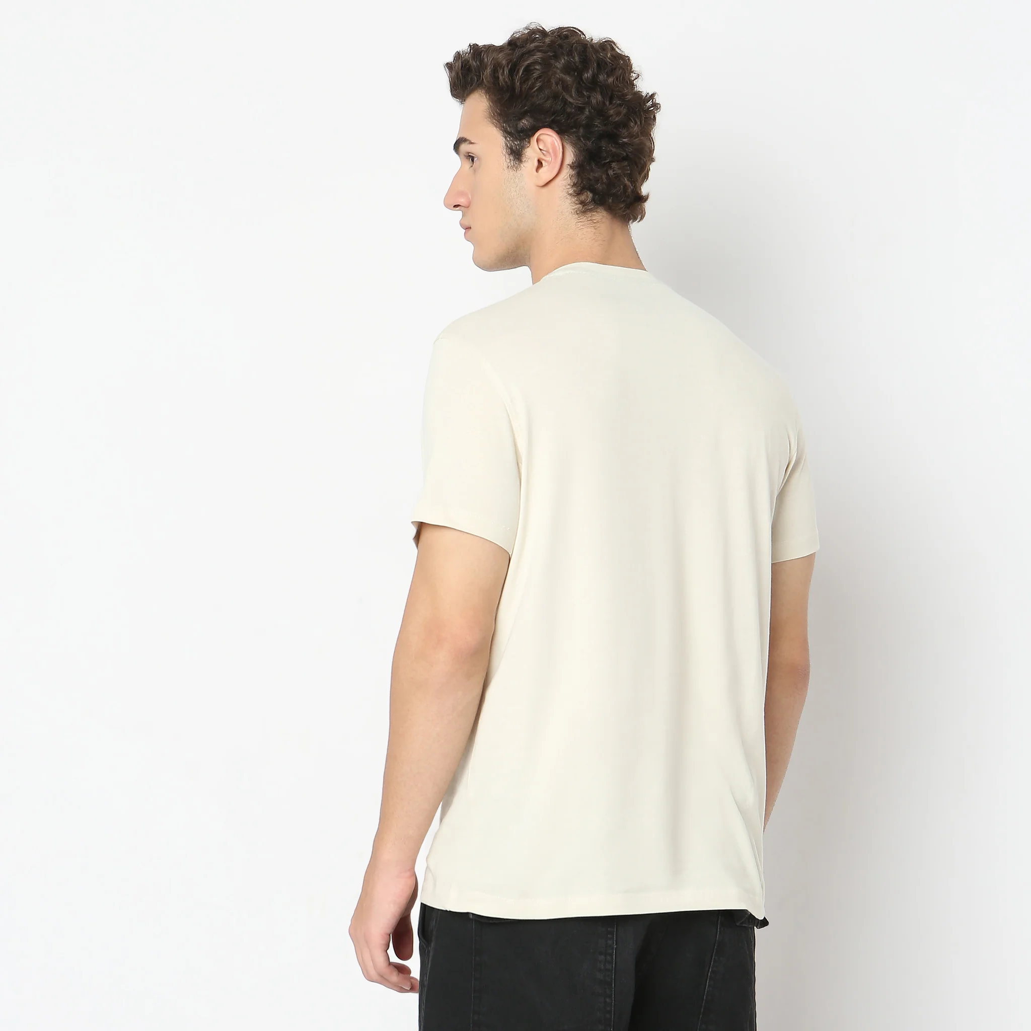 Large Graphic Tees - Cotton Jersey Regular Fit T-Shirt - Image 3