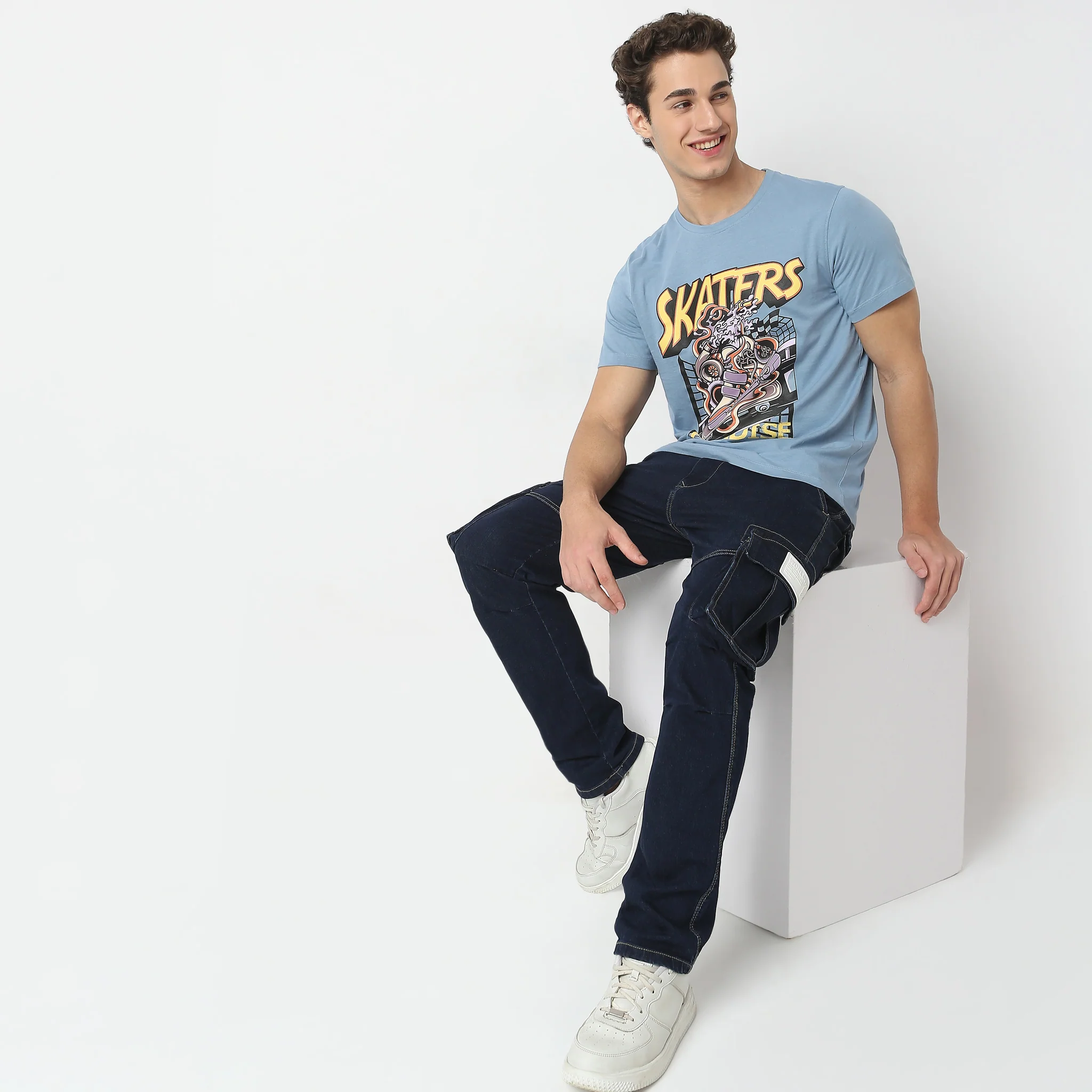 Large Graphic Tees - Cotton Jersey Regular Fit T-Shirt