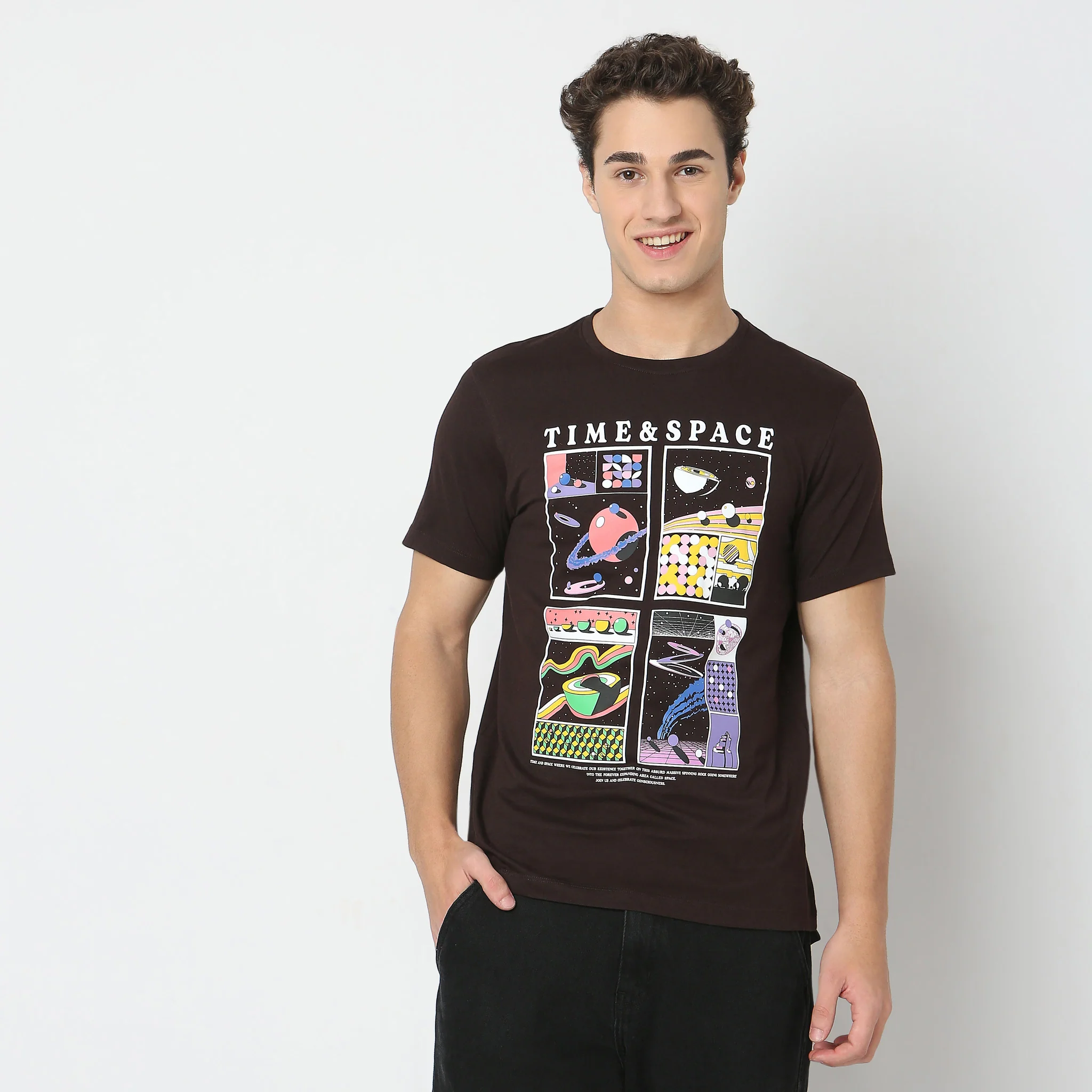 Large Graphic Tees - Cotton Jersey Regular Fit T-Shirt - Image 2