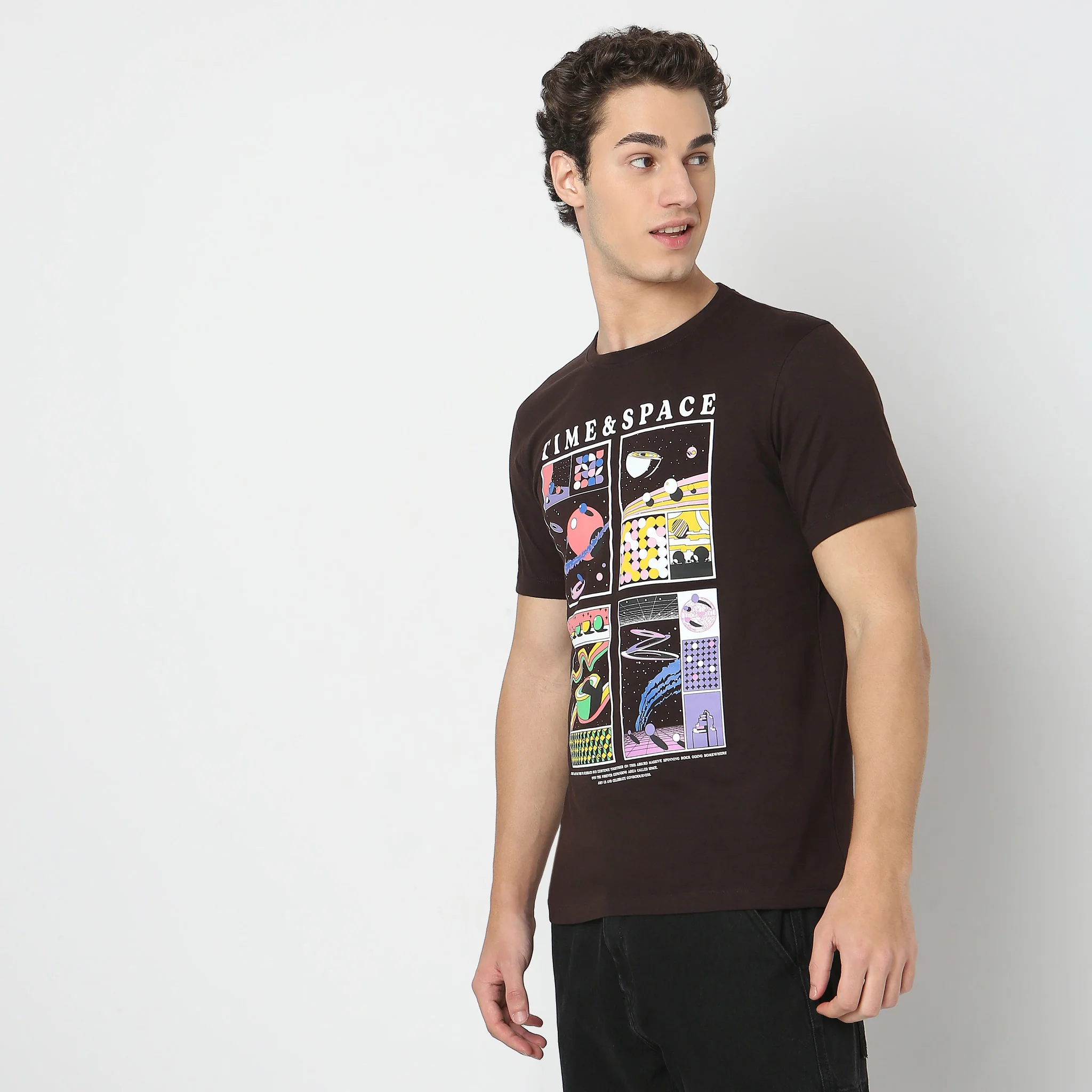 Large Graphic Tees - Cotton Jersey Regular Fit T-Shirt - Image 4