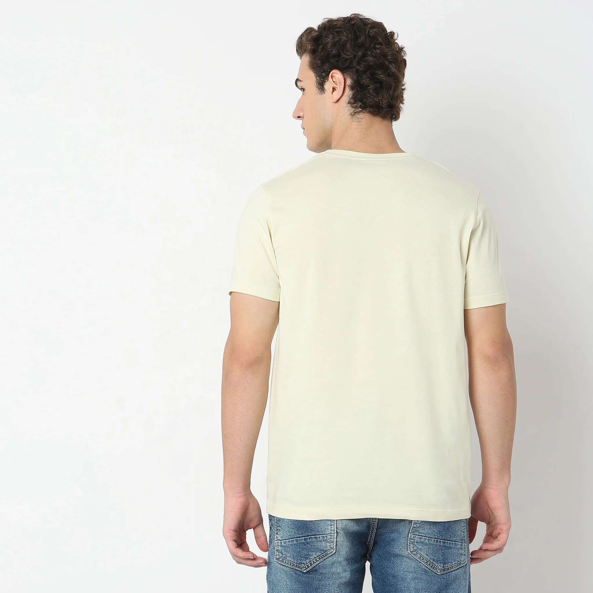 Cotton Graphic Crew Neck T-Shirt - Image 3