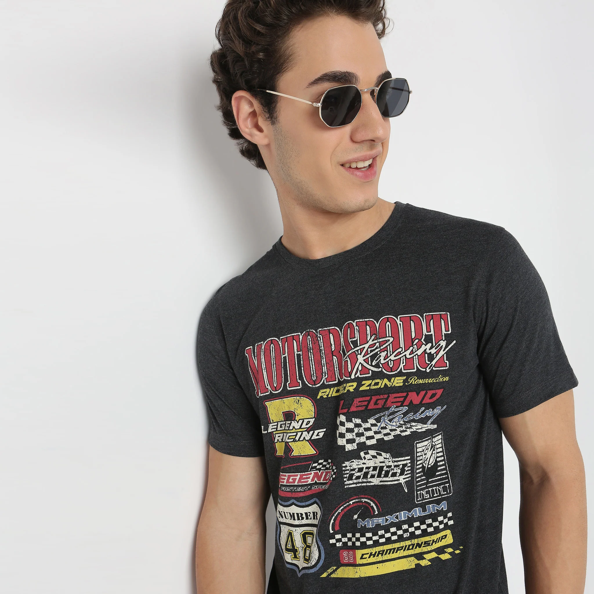 Large Graphic Tees - Cotton Jersey Regular Fit T-Shirt