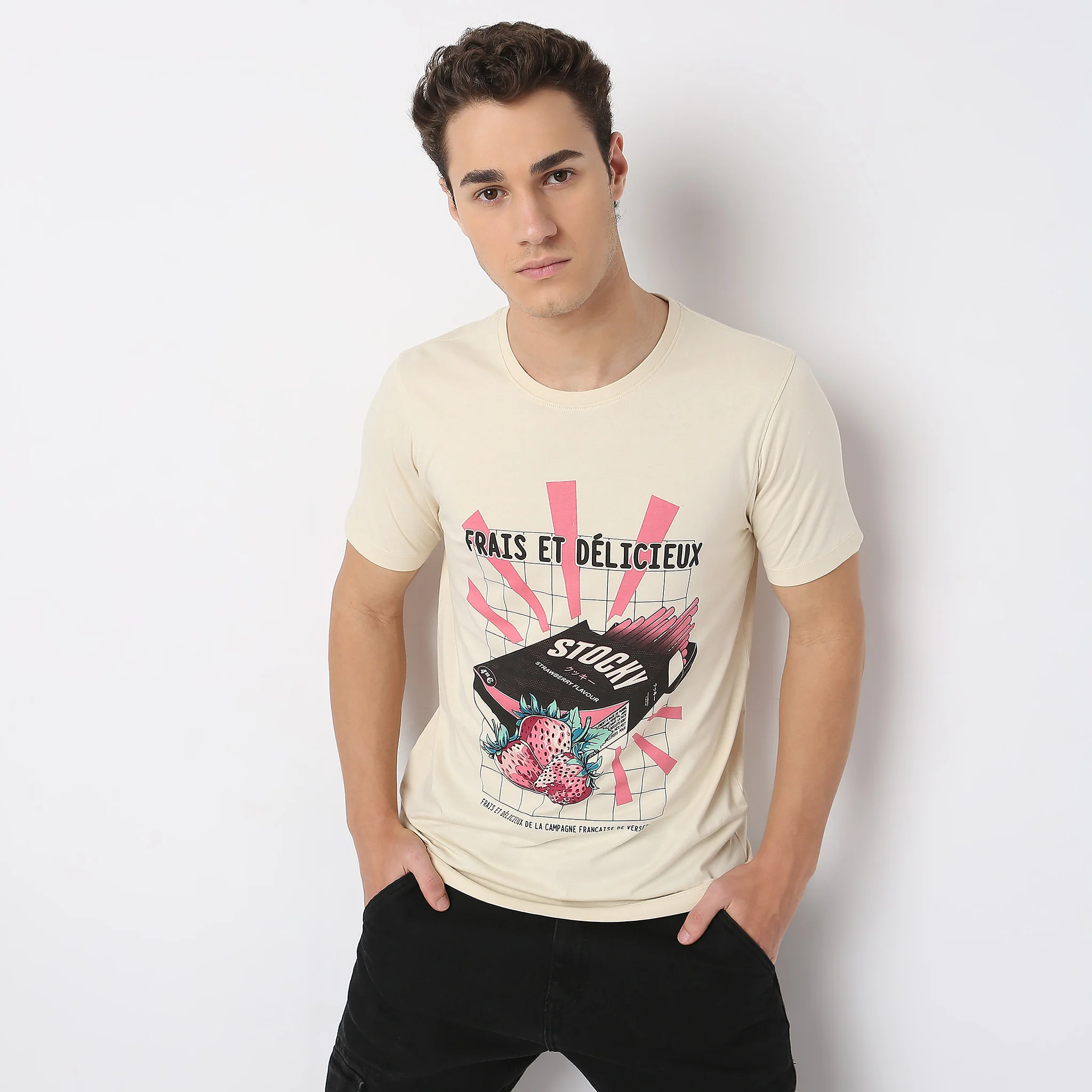 Knitted Graphic T-Shirt - Image 2