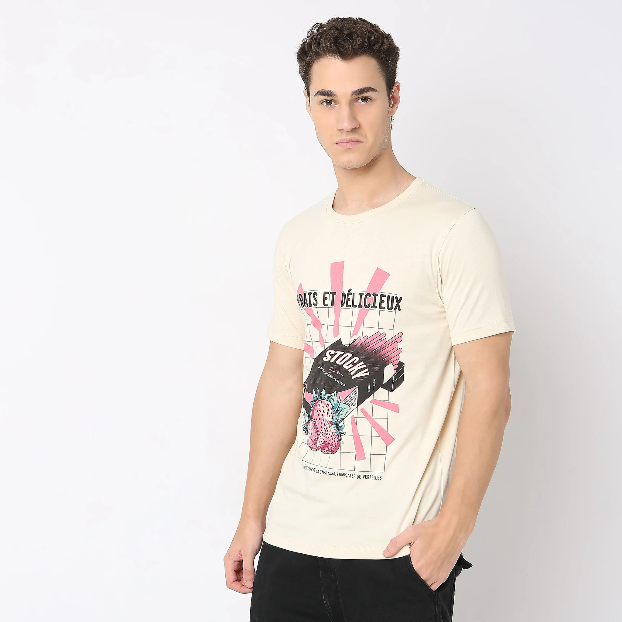 Knitted Graphic T-Shirt - Image 4