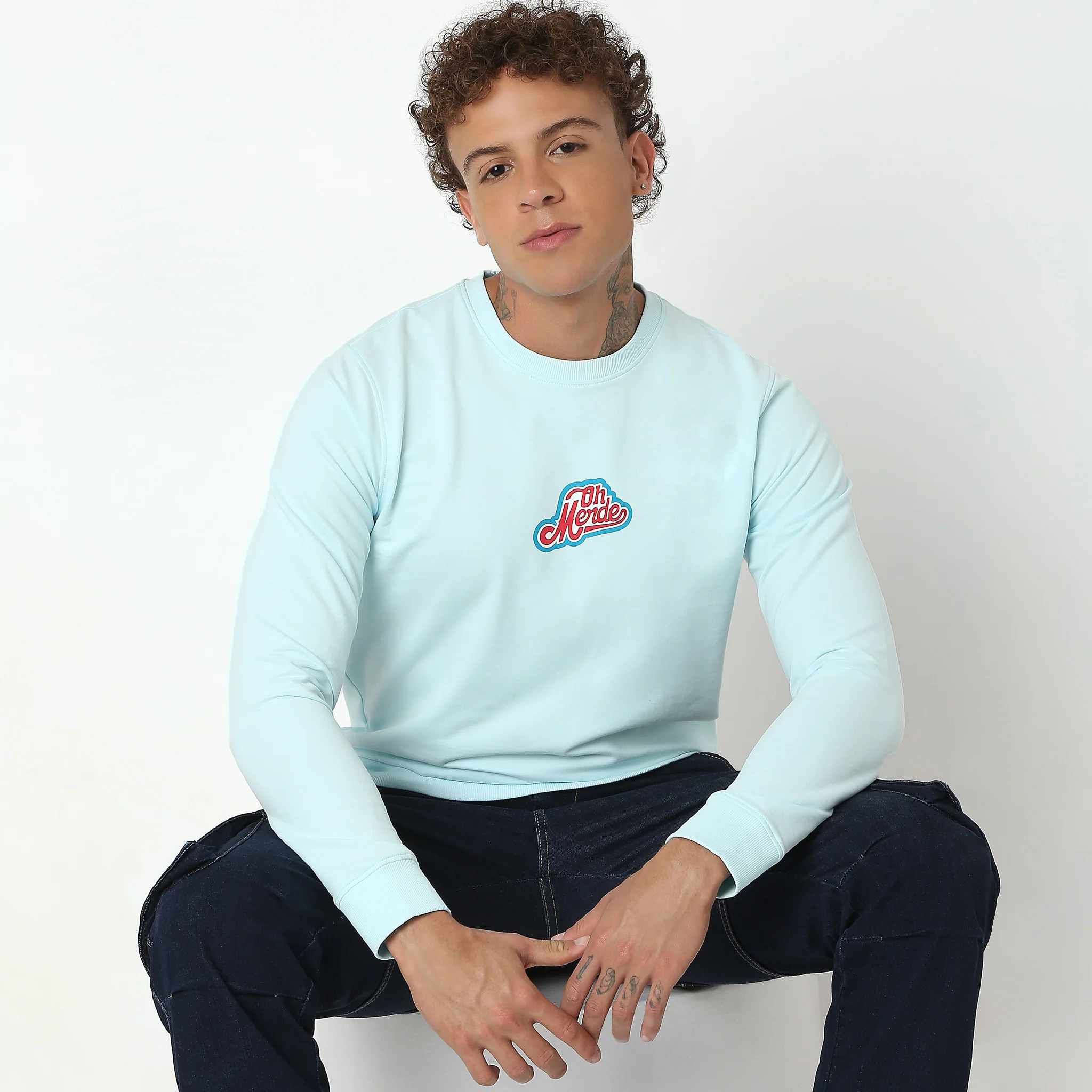 Regular Fit Graphic Sweat Tee - Image 2