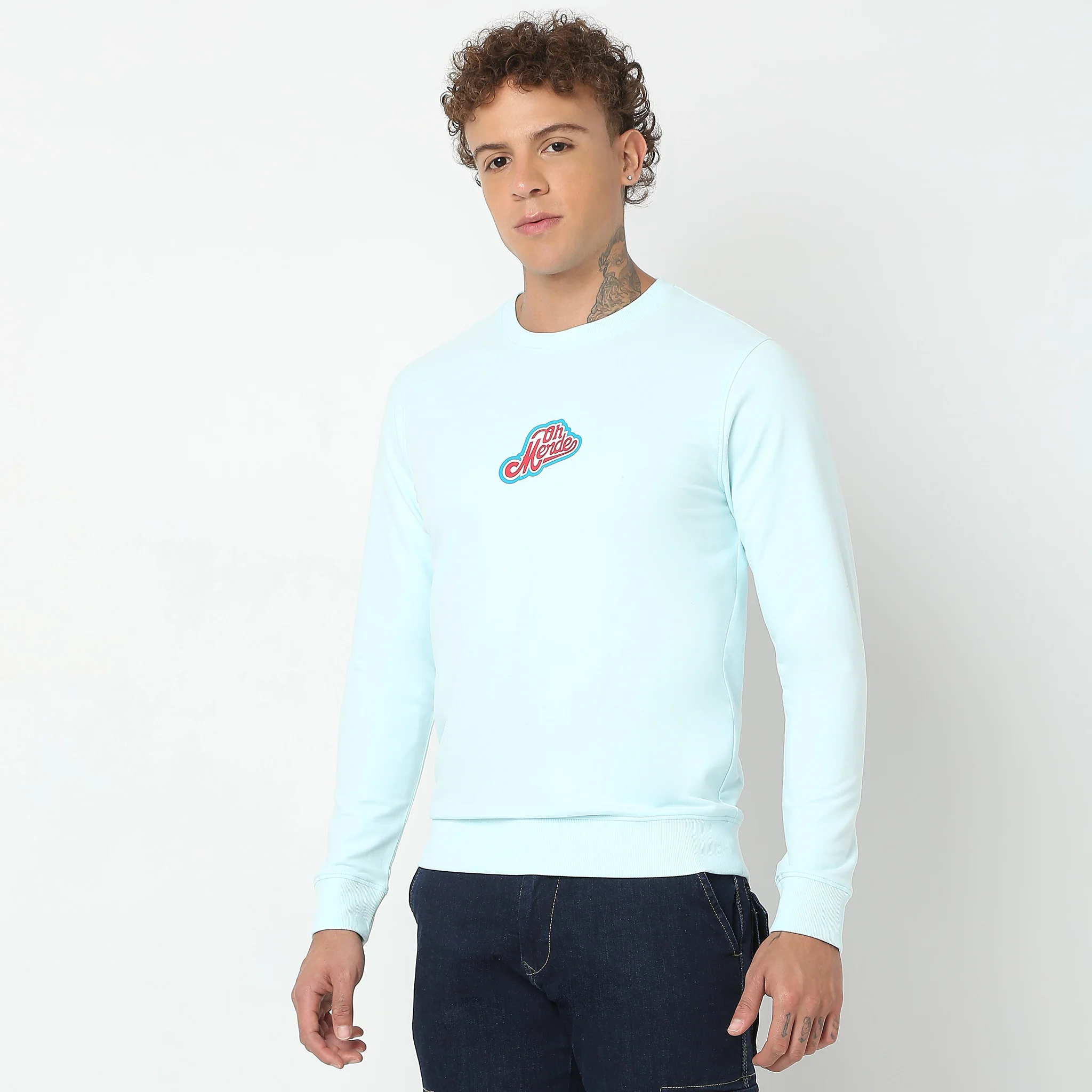 Regular Fit Graphic Sweat Tee - Image 5