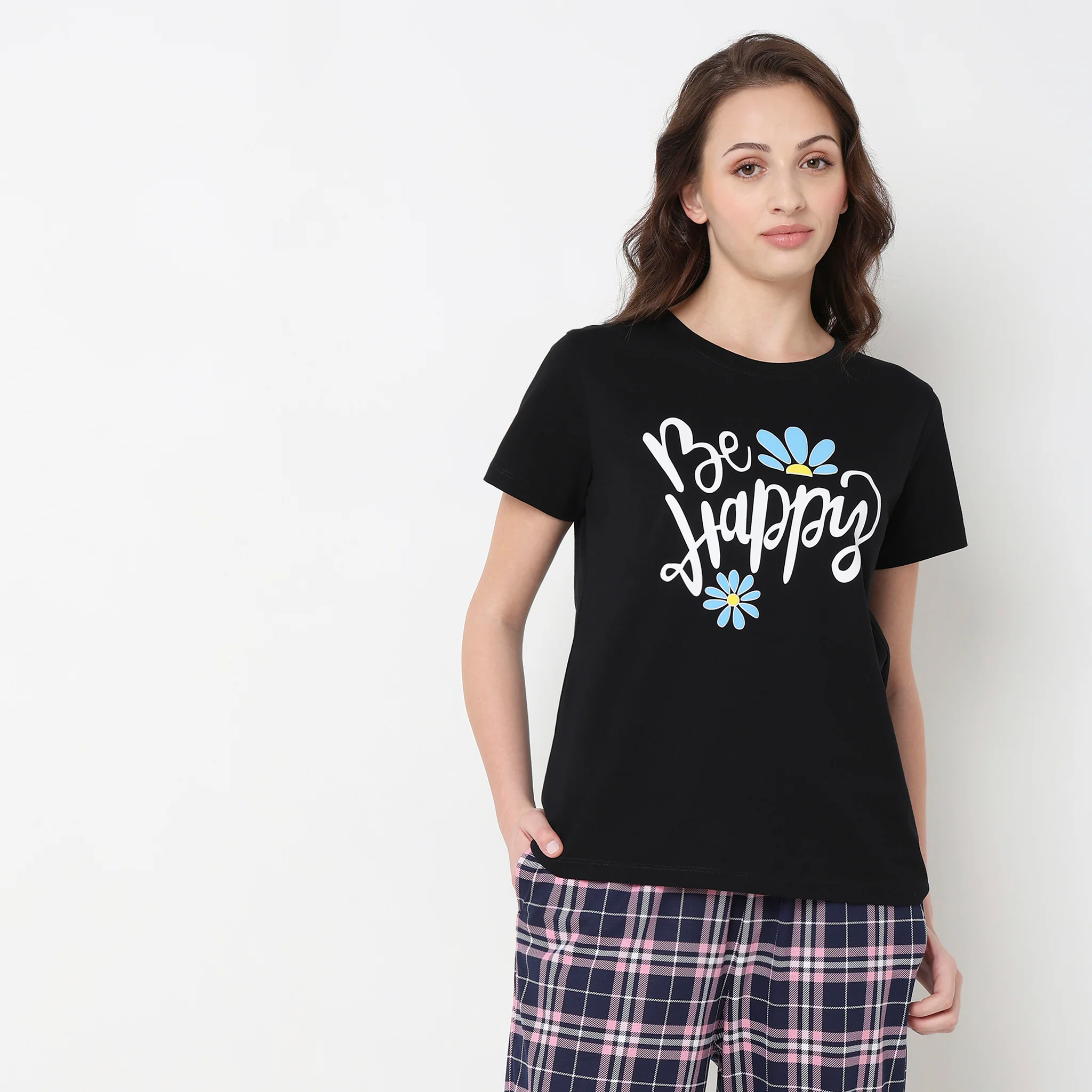 Knitted Graphic Lounge T-Shirt - Image 2