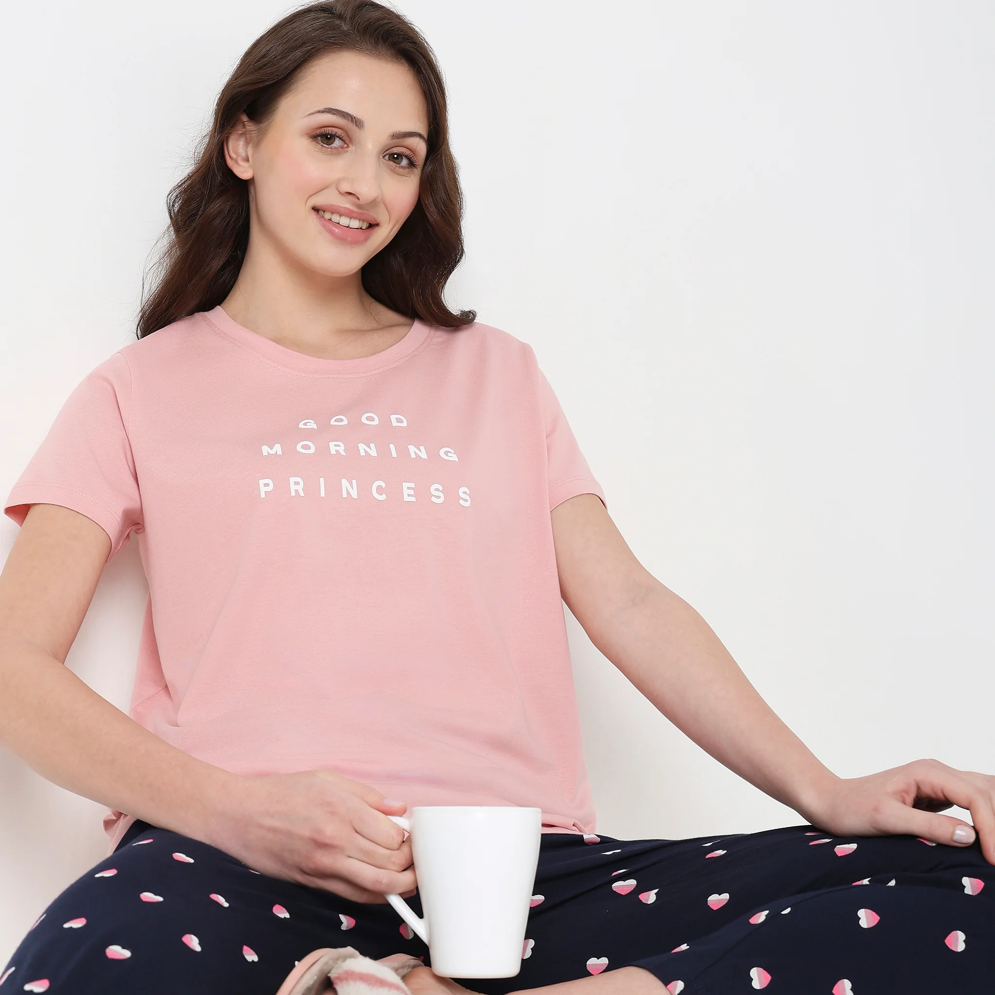 Knitted Graphic Lounge T-Shirt - Image 2