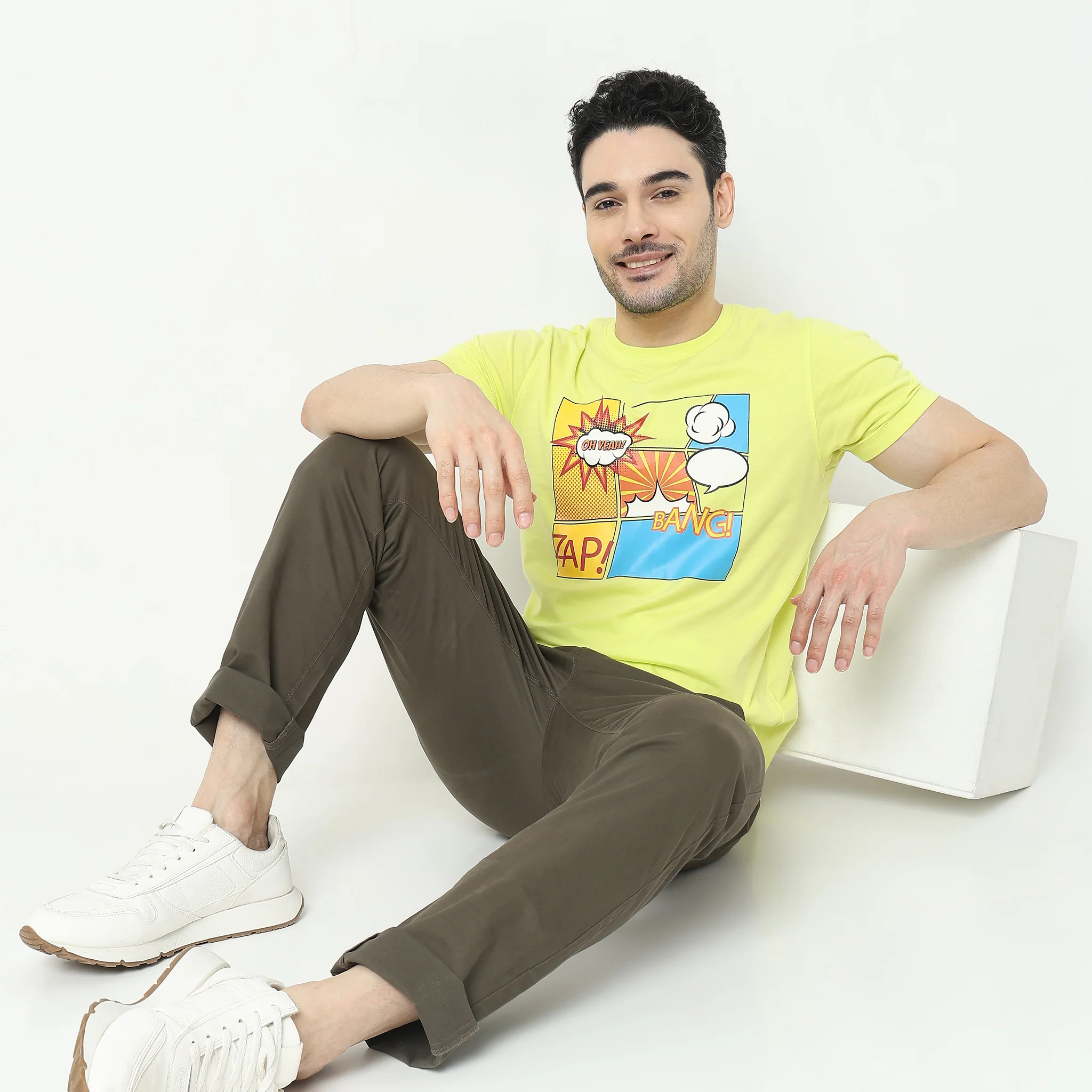 Large Graphic Tees - Cotton Jersey Regular Fit T-Shirt