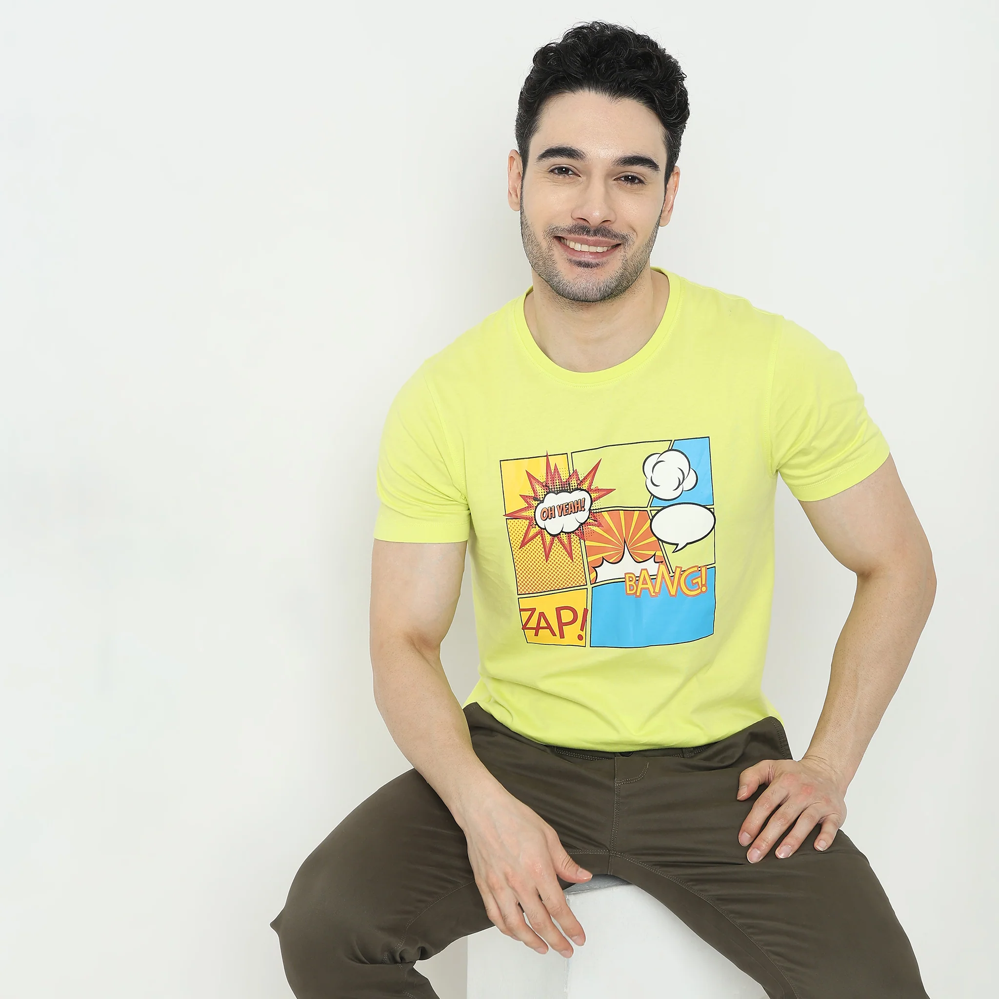 Large Graphic Tees - Cotton Jersey Regular Fit T-Shirt - Image 4