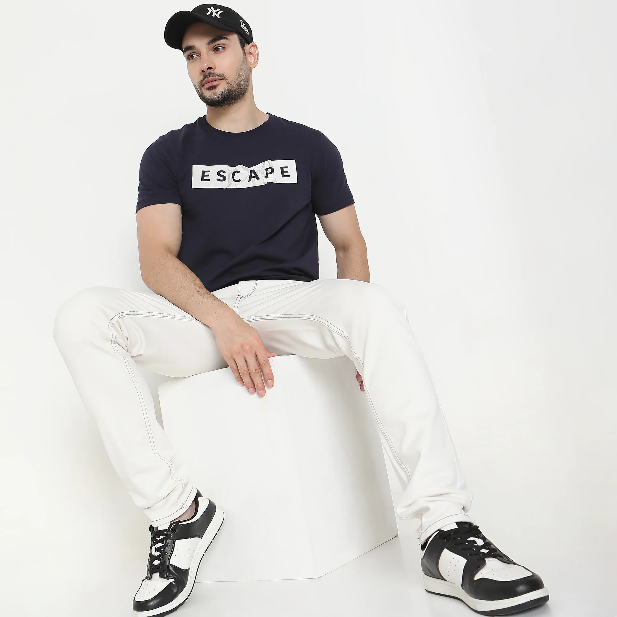 Large Graphic Tees - Cotton Jersey Regular Fit T-Shirt
