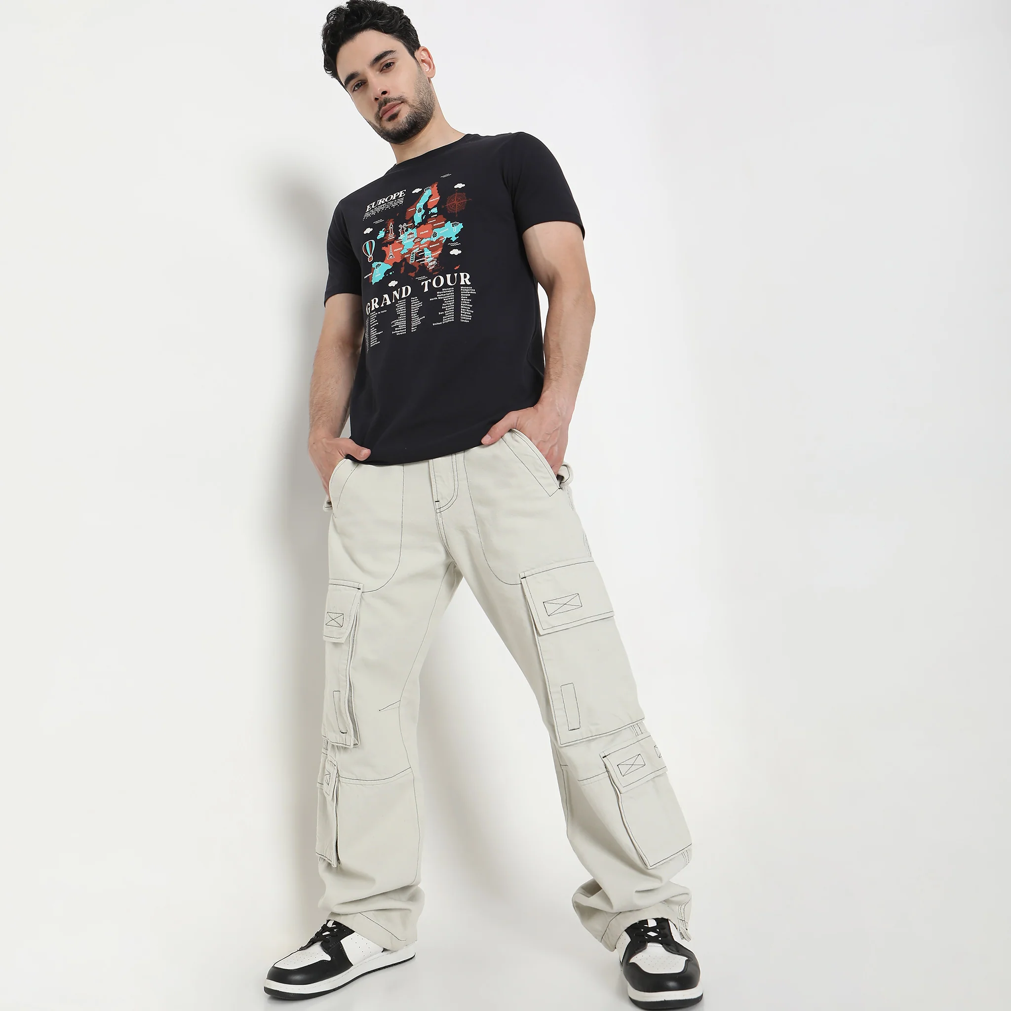 Large Graphic Tees - Cotton Jersey Regular Fit T-Shirt