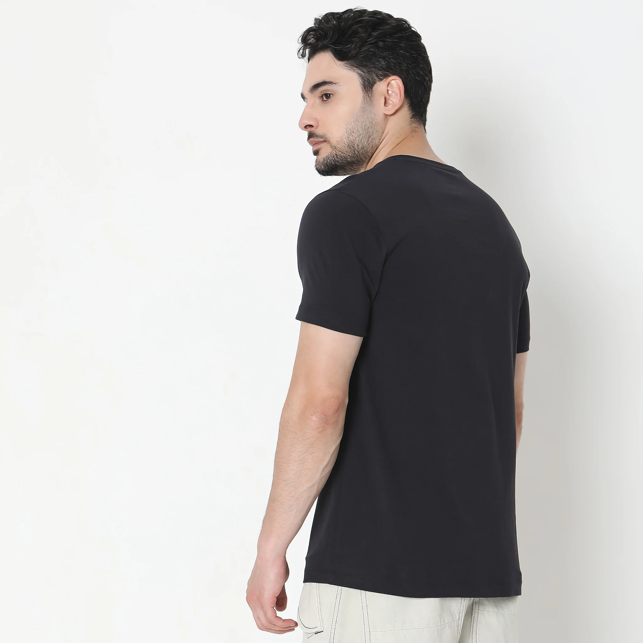 Large Graphic Tees - Cotton Jersey Regular Fit T-Shirt - Image 3