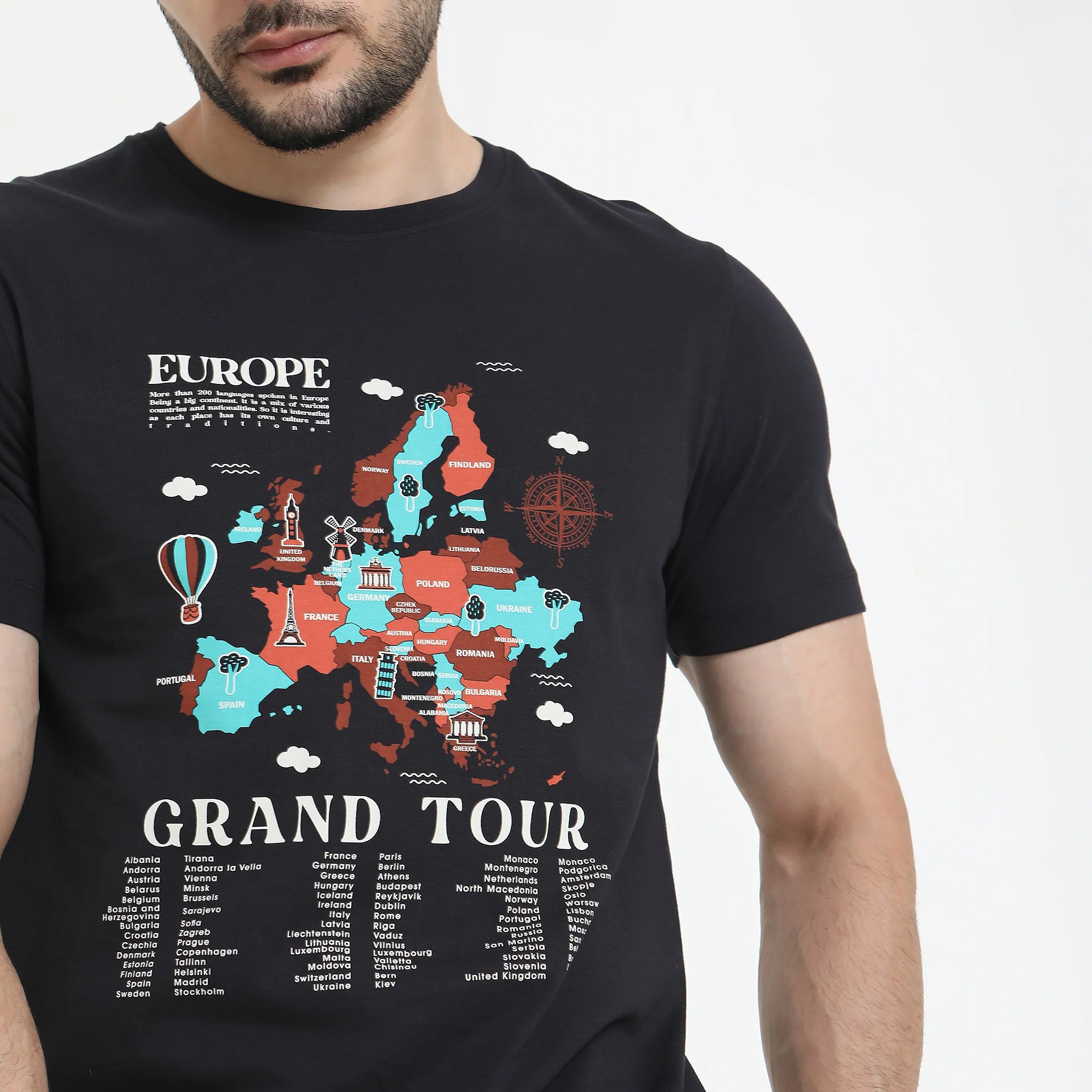 Large Graphic Tees - Cotton Jersey Regular Fit T-Shirt - Image 4