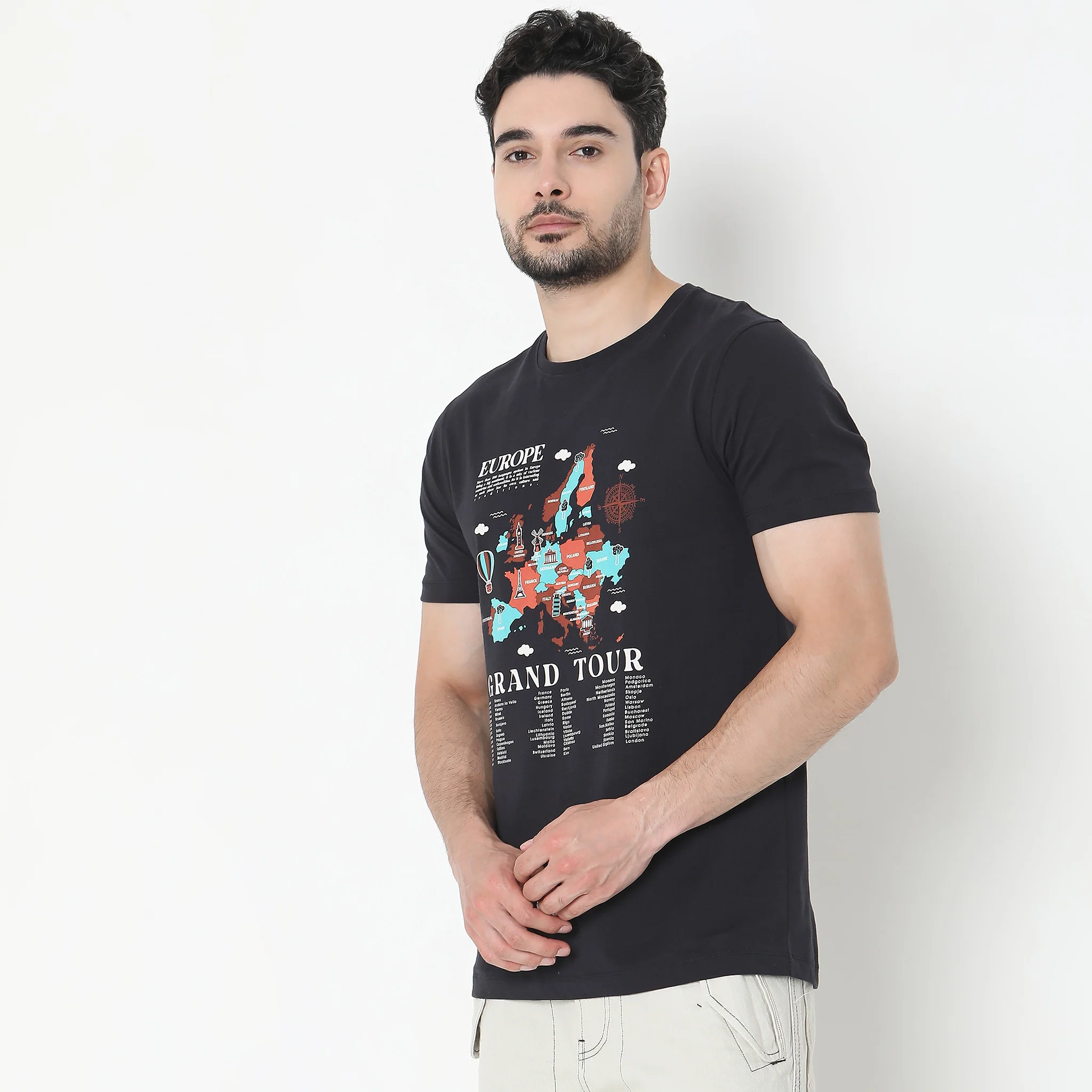 Large Graphic Tees - Cotton Jersey Regular Fit T-Shirt - Image 5