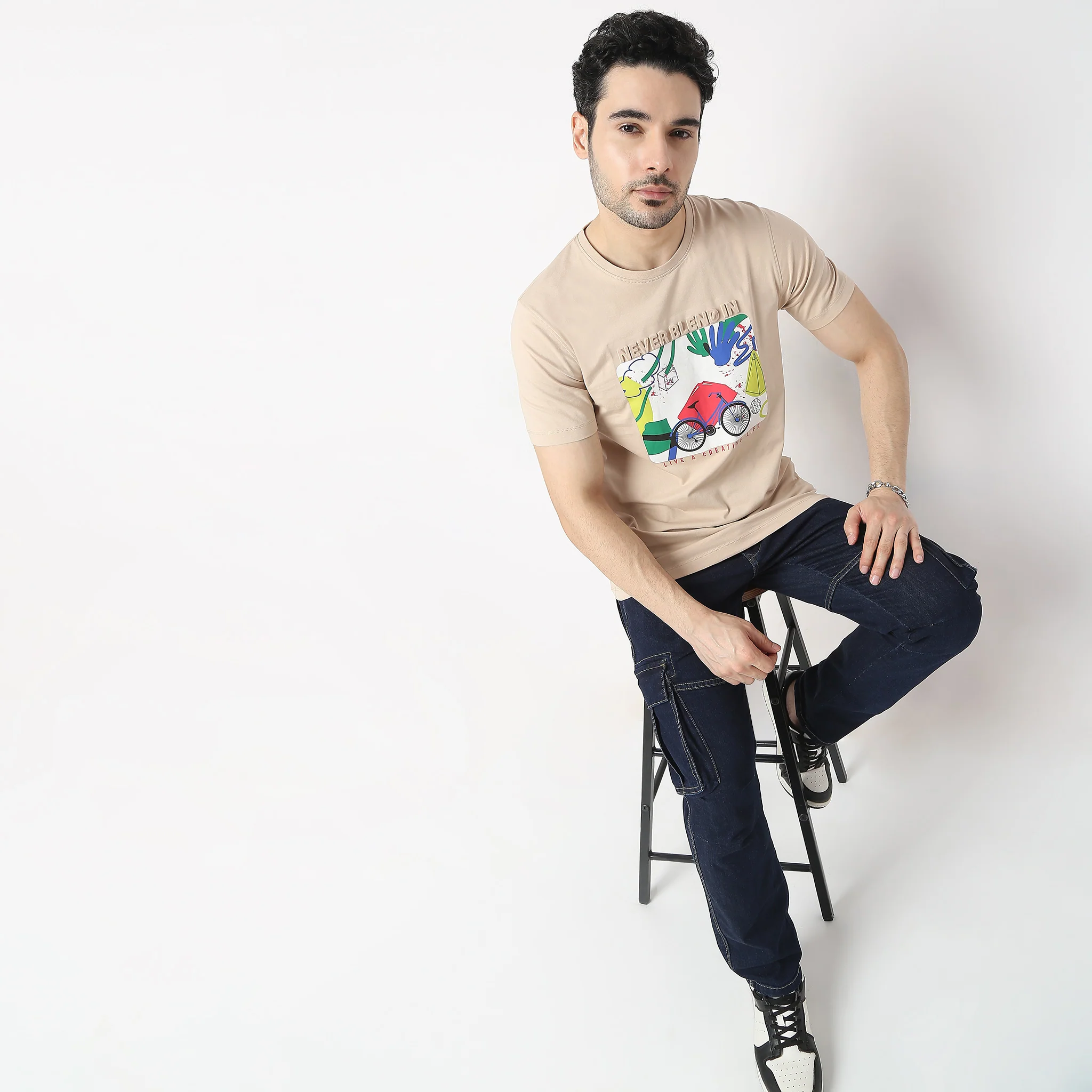 Knitted Graphic T-Shirt