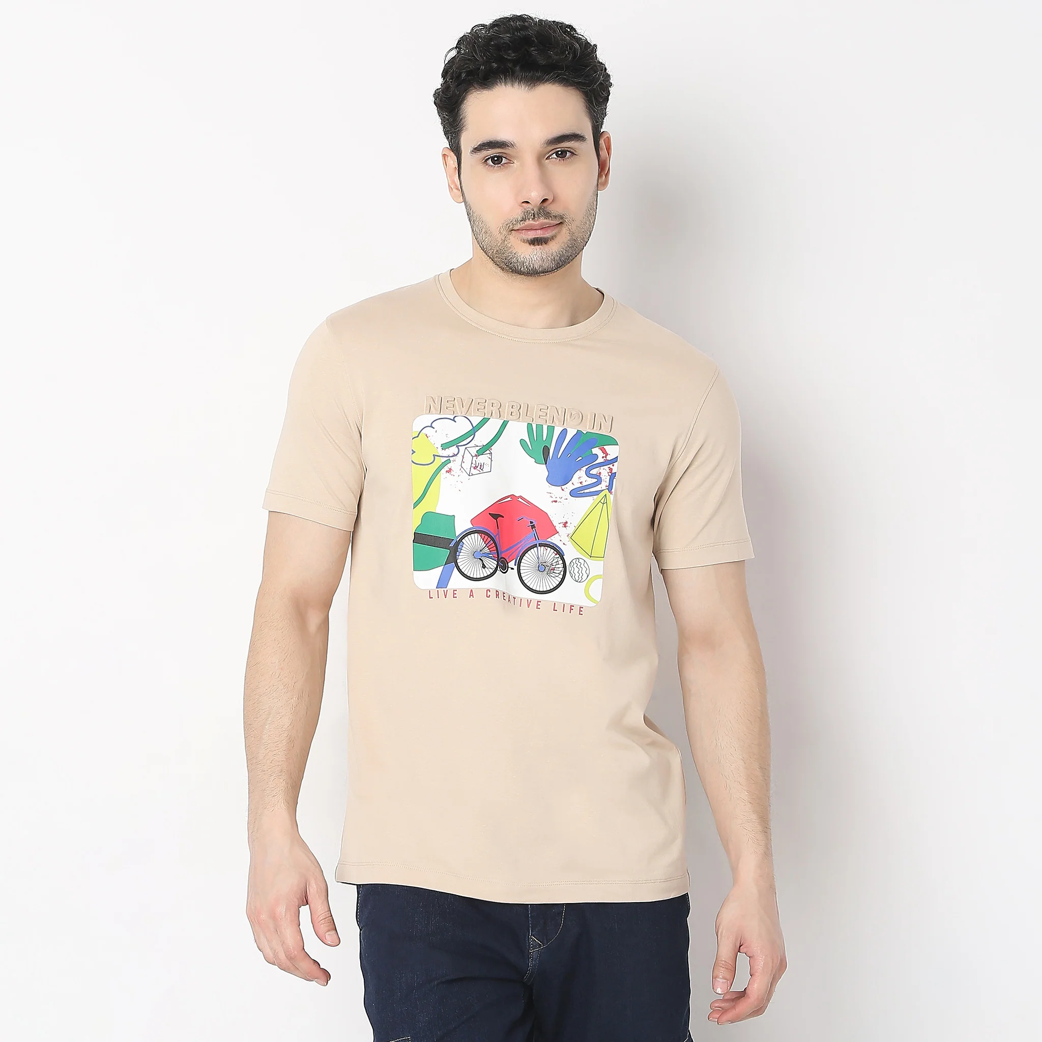 Knitted Graphic T-Shirt - Image 2