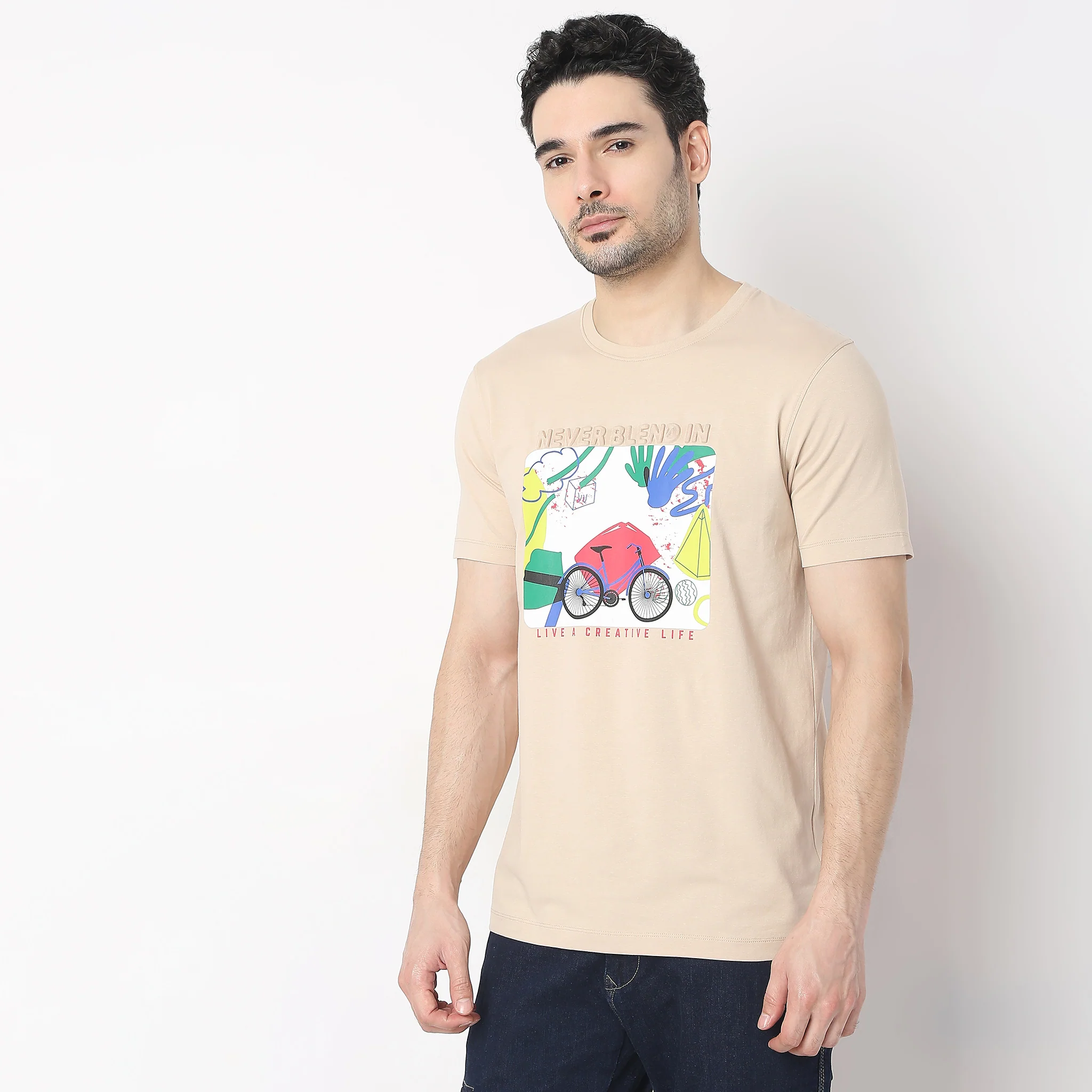 Knitted Graphic T-Shirt - Image 4